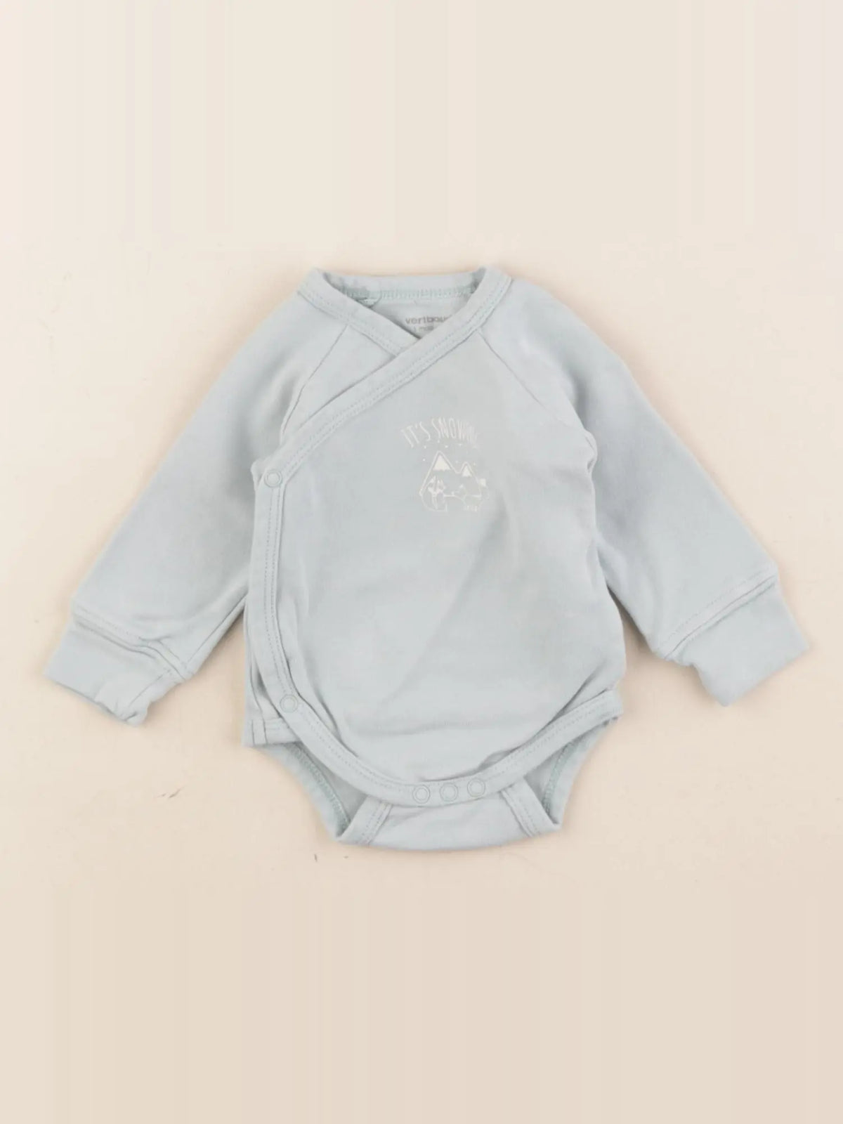 Vertbaudet - body vert - 1 mois