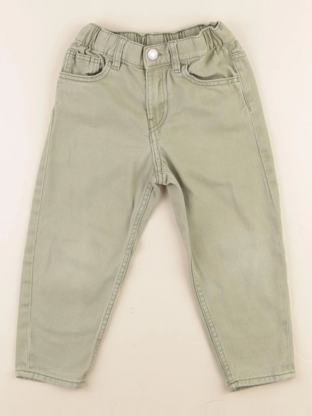 H&M - jean vert - 4 ans