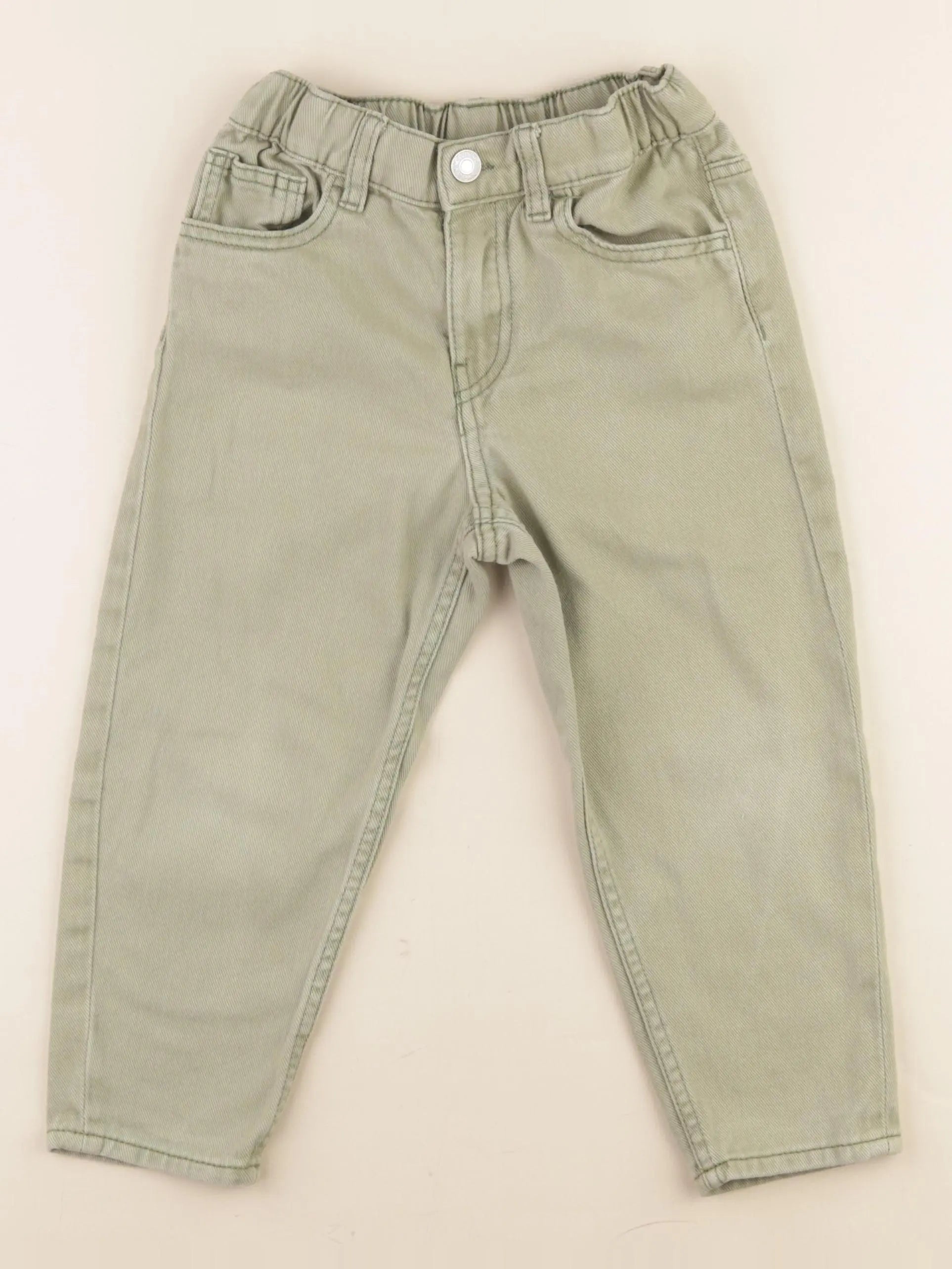 H&M - jean vert - 4 ans