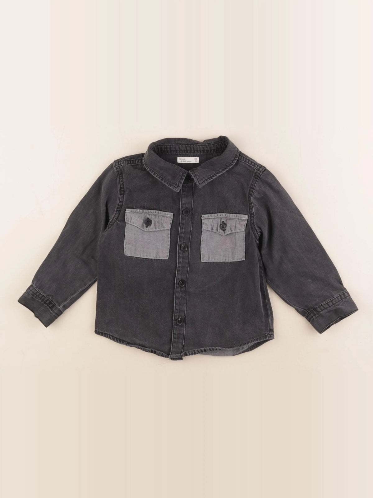 Little Cigogne - chemise gris - 3 ans