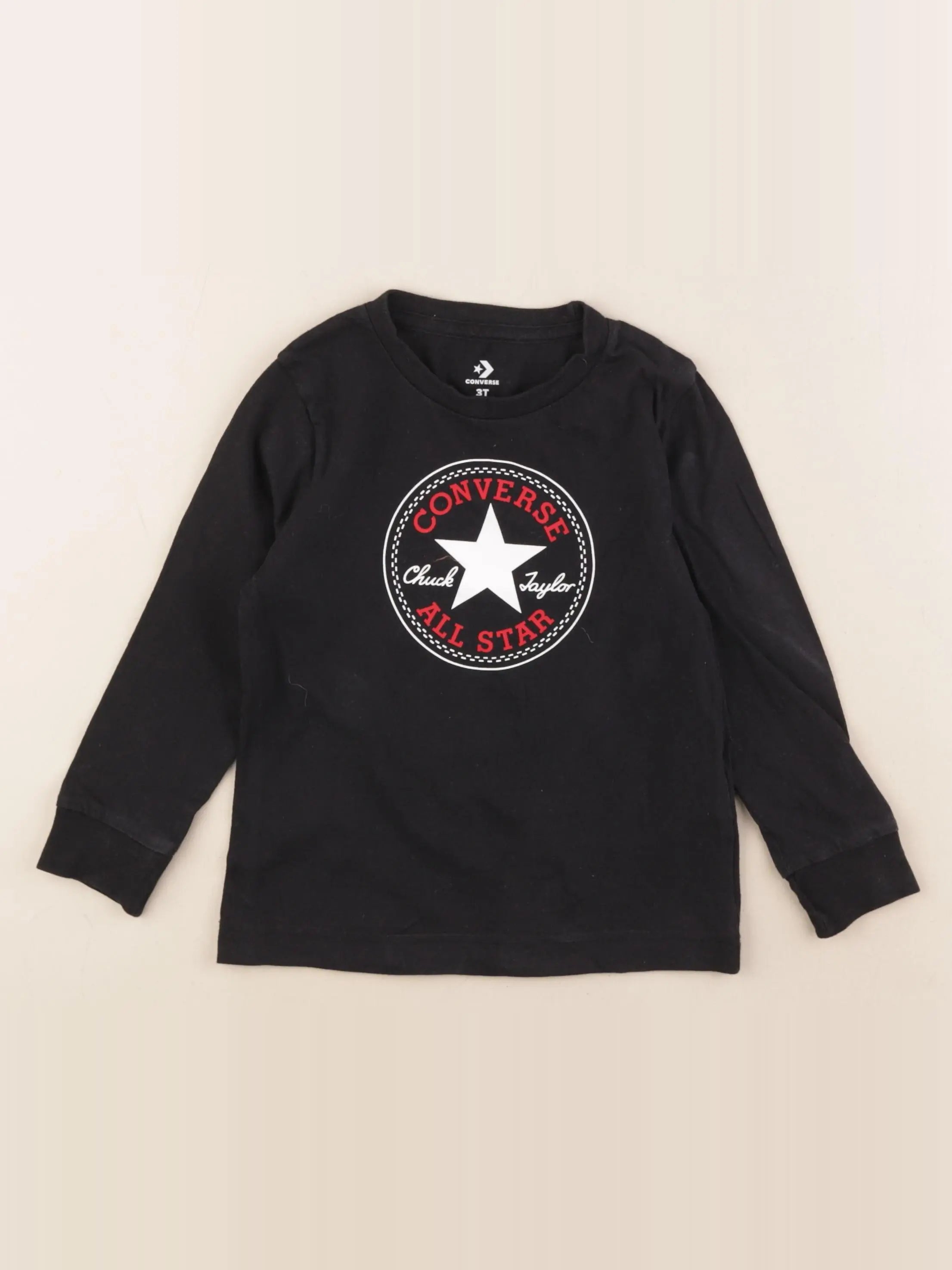 Converse - tee-shirt noir - 3 ans