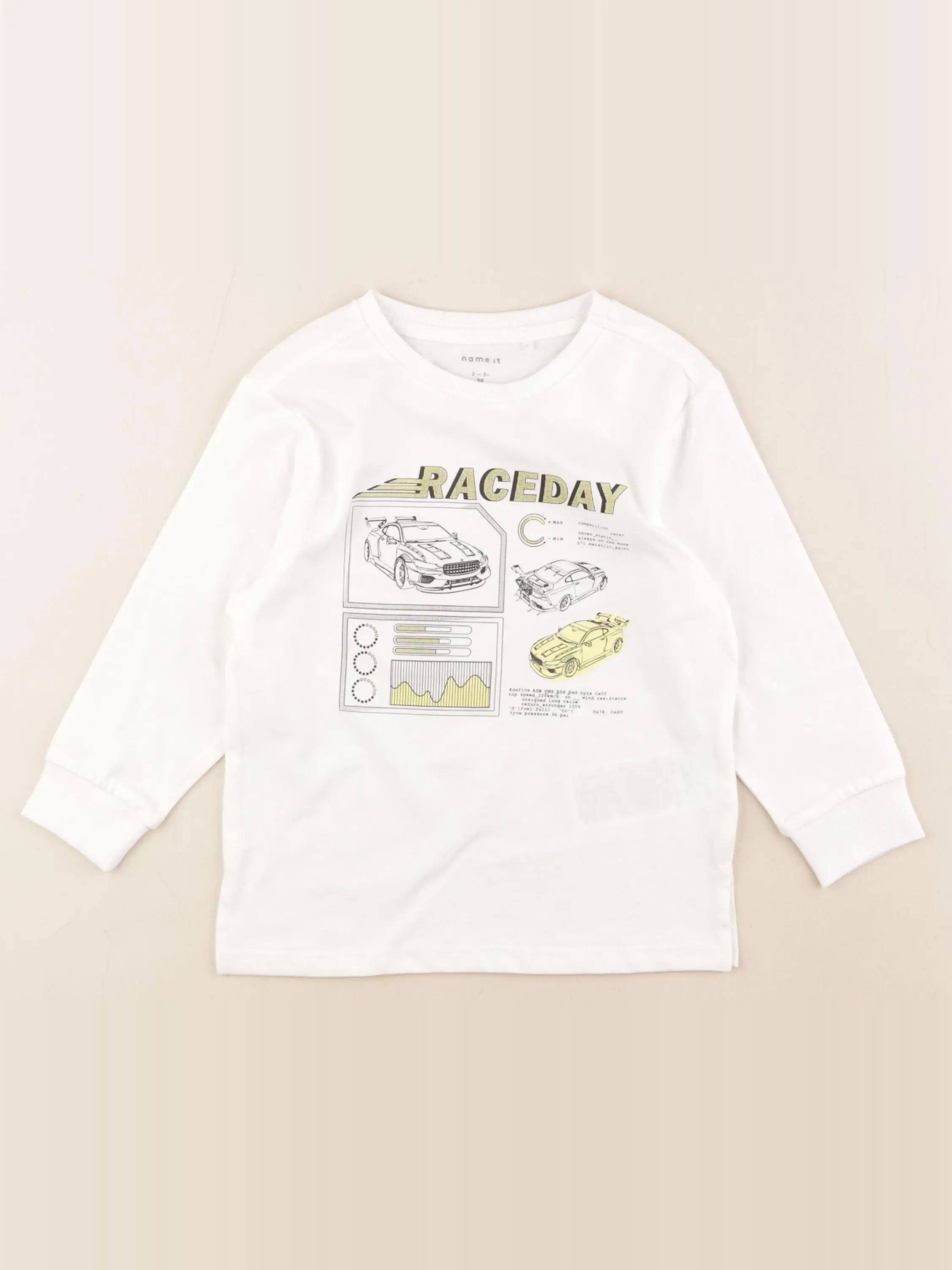 Name it - tee-shirt blanc - 2/3 ans