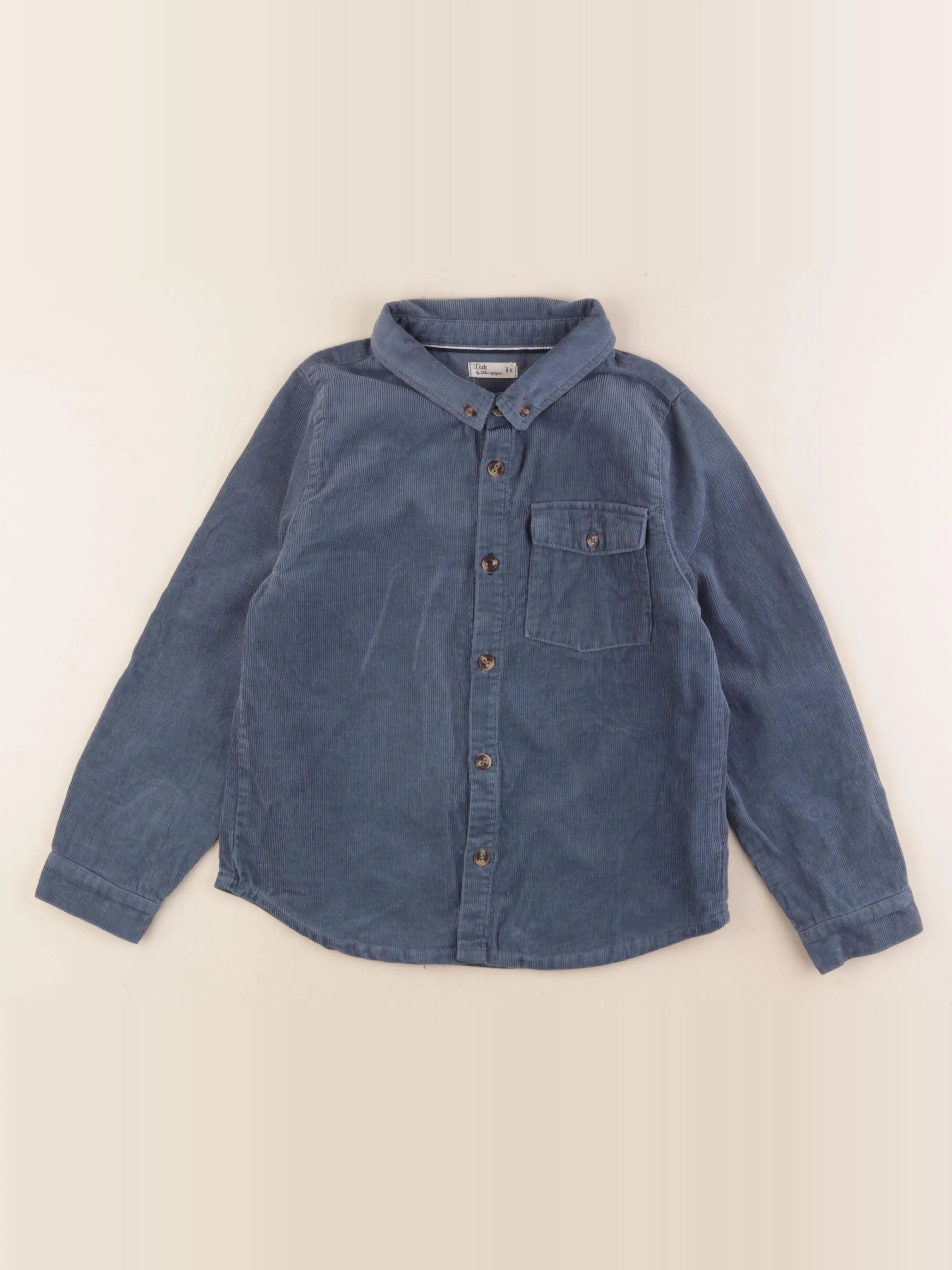 Little Cigogne - chemise bleu - 8 ans