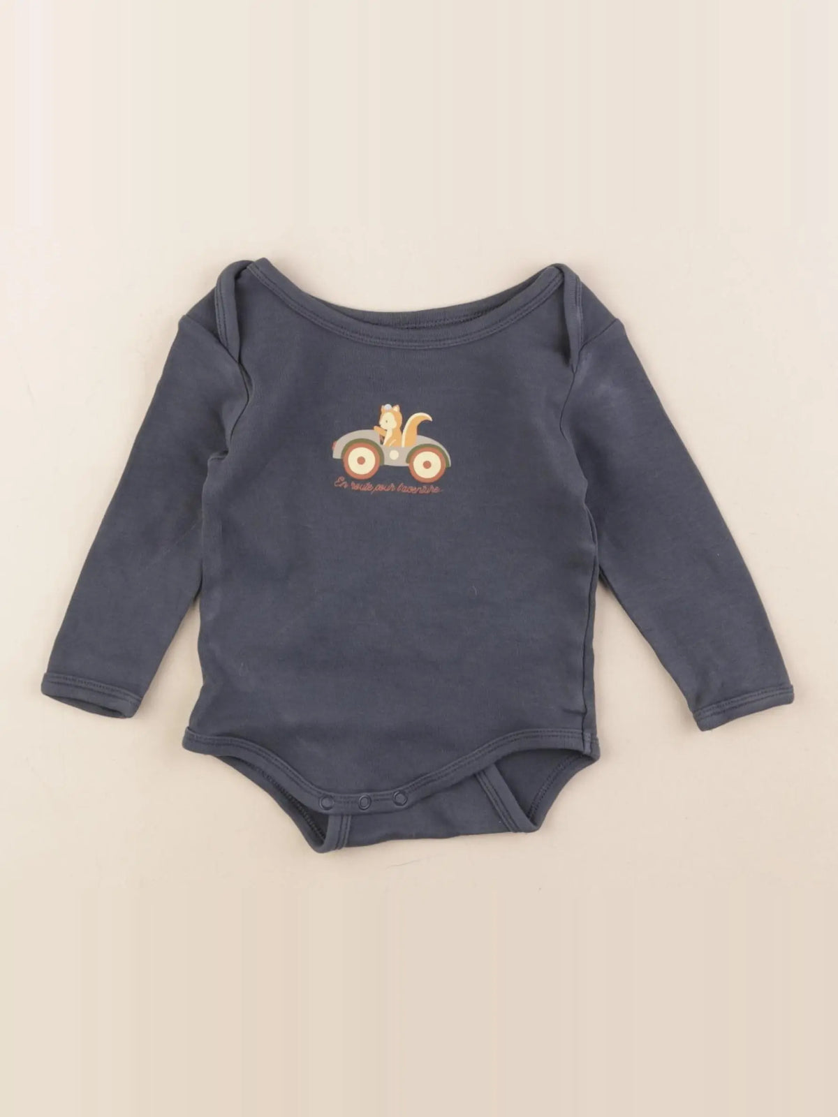 Vertbaudet - body bleu - 9 mois