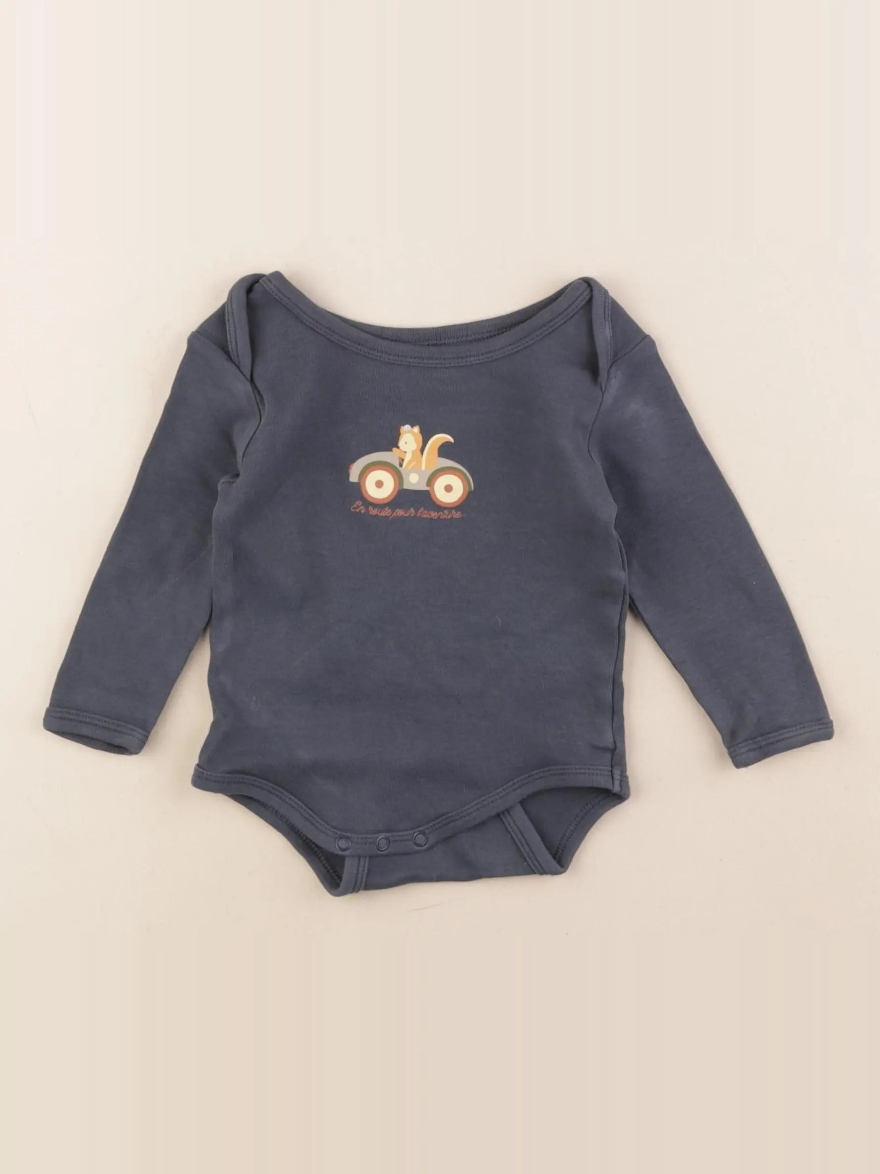 Vertbaudet - body bleu - 9 mois