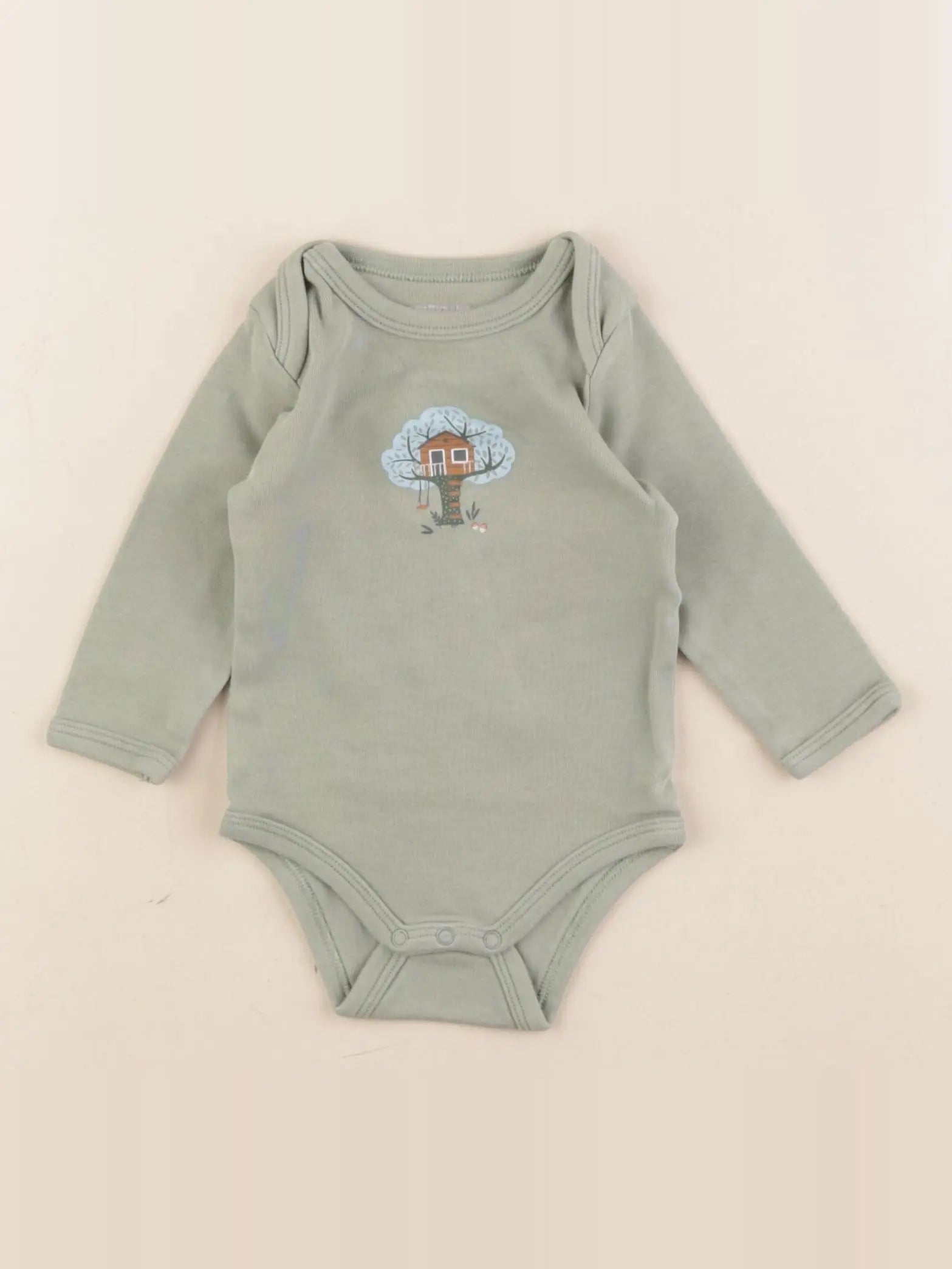 Vertbaudet - body vert - 9 mois