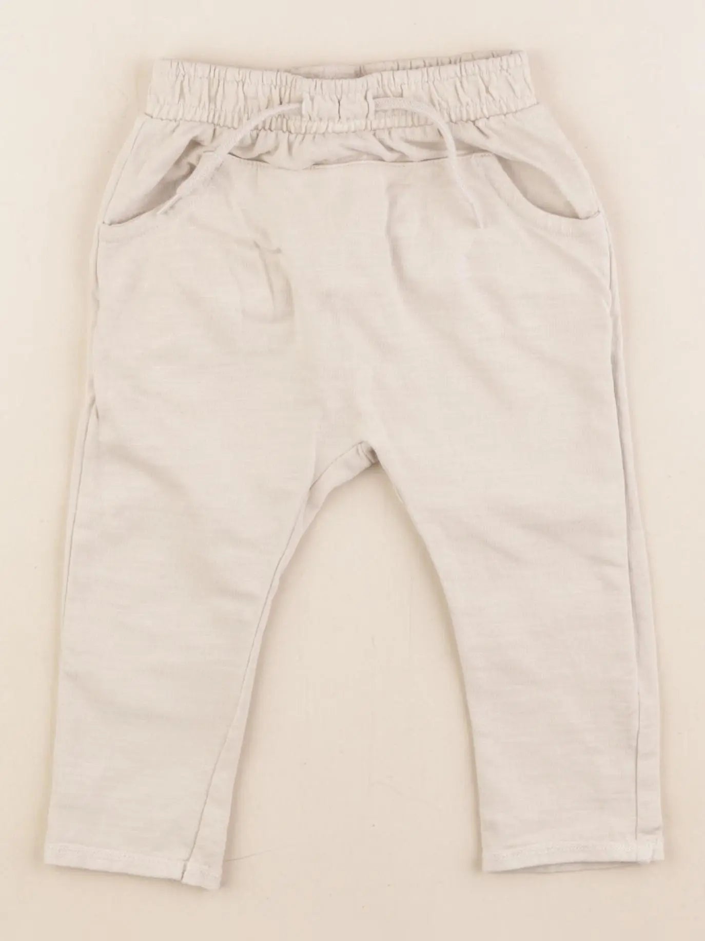Vertbaudet - sarouel beige - 9 mois