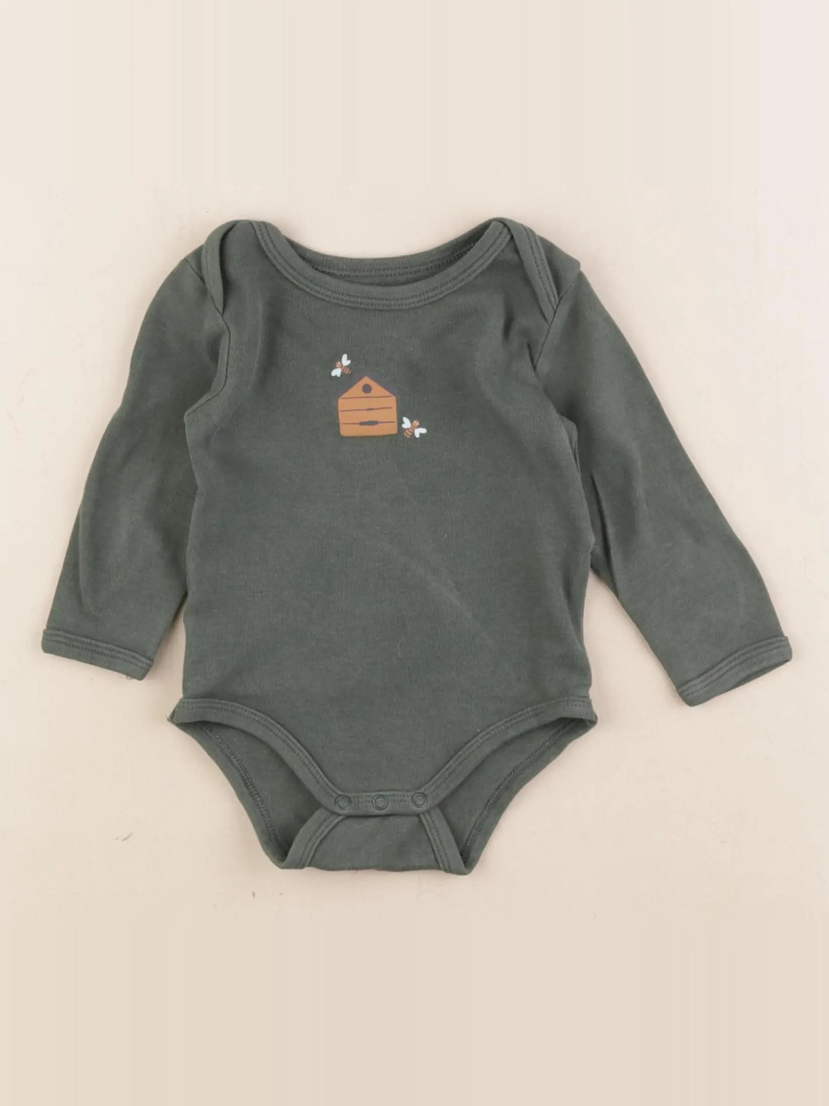 Vertbaudet - body vert - 9 mois