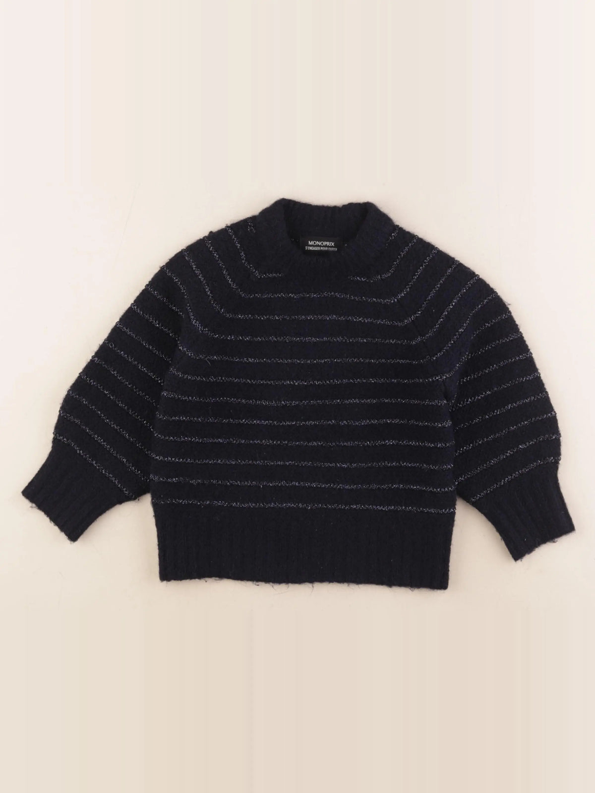 Monoprix - pull bleu - 5 ans