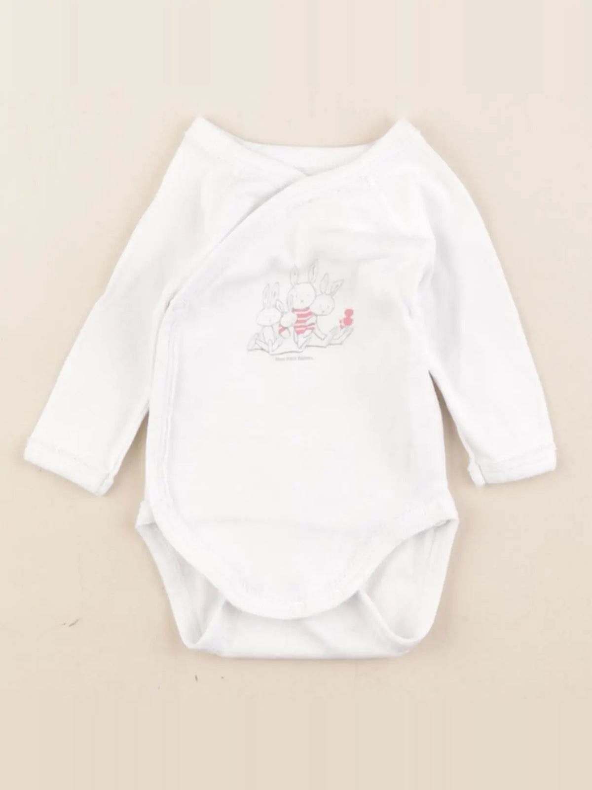 Petit Bateau - body blanc - 1 mois