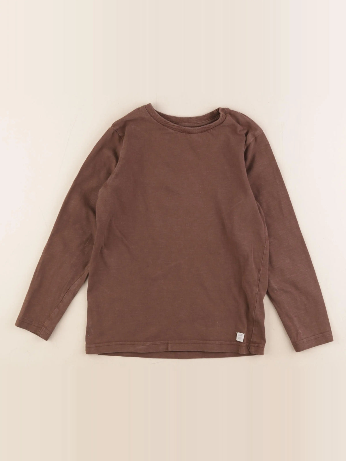 Vertbaudet - tee-shirt marron - 8 ans