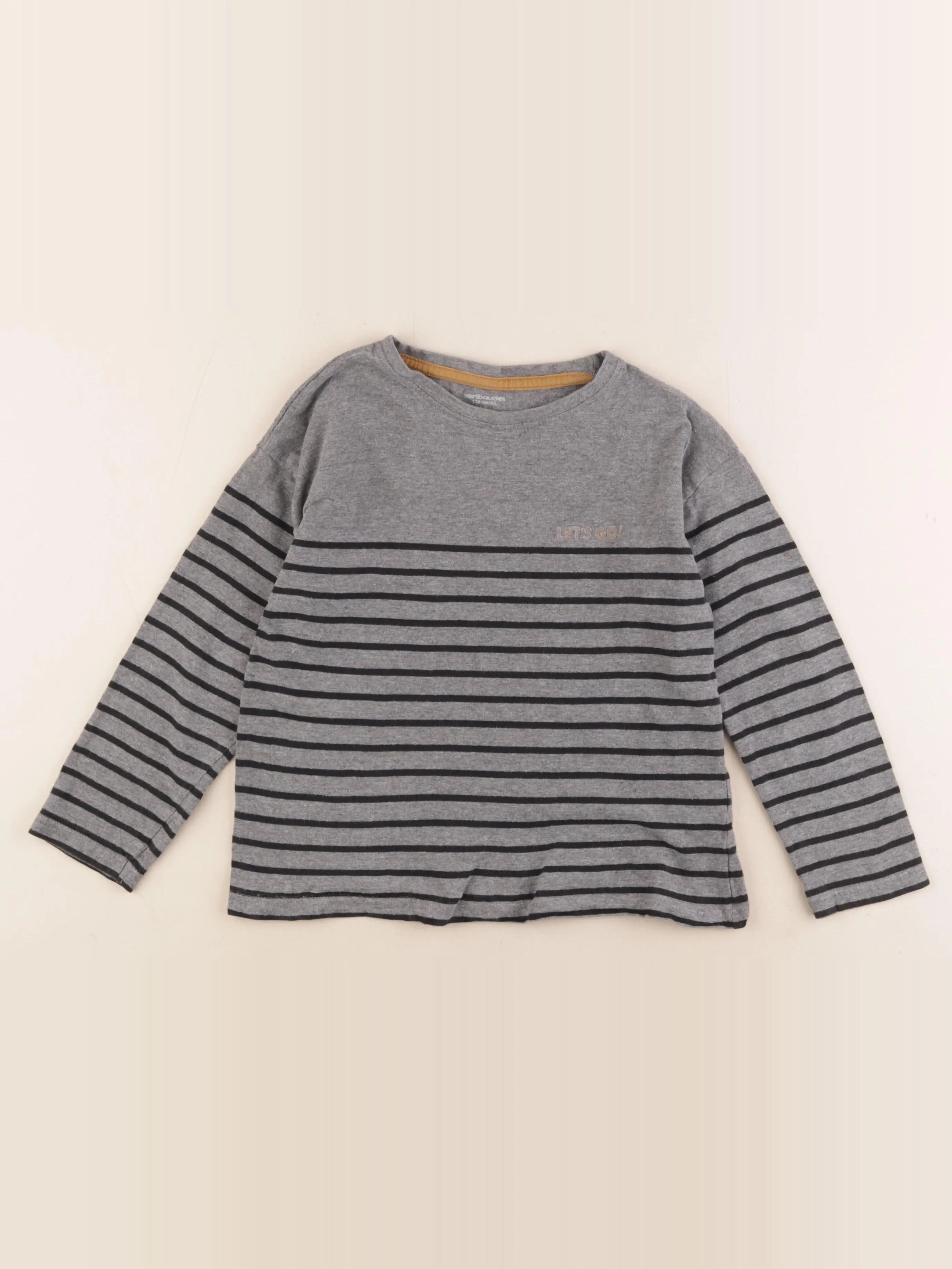Vertbaudet - tee-shirt gris - 8 ans