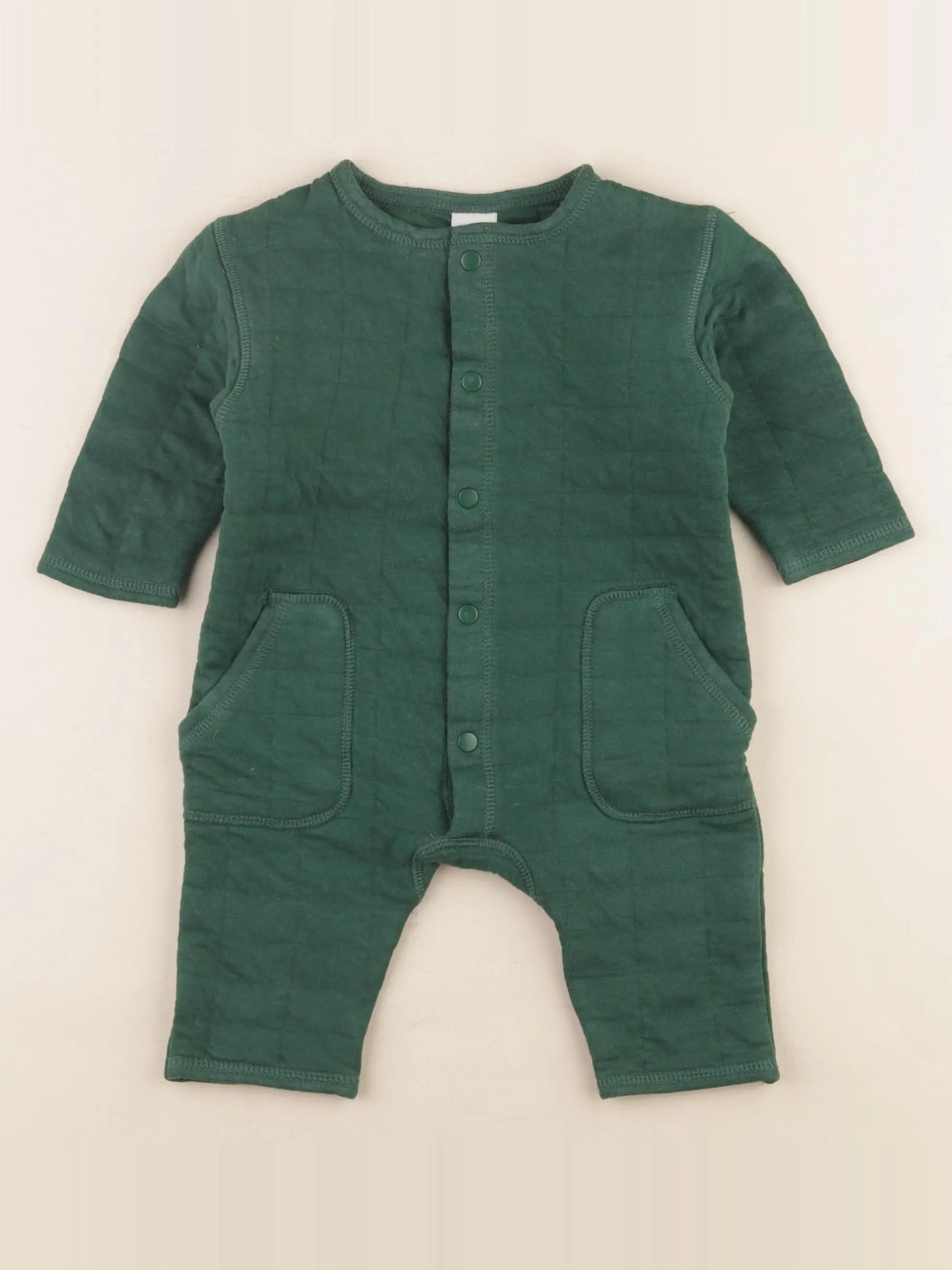 H&M - combinaison vert - 4/6 mois