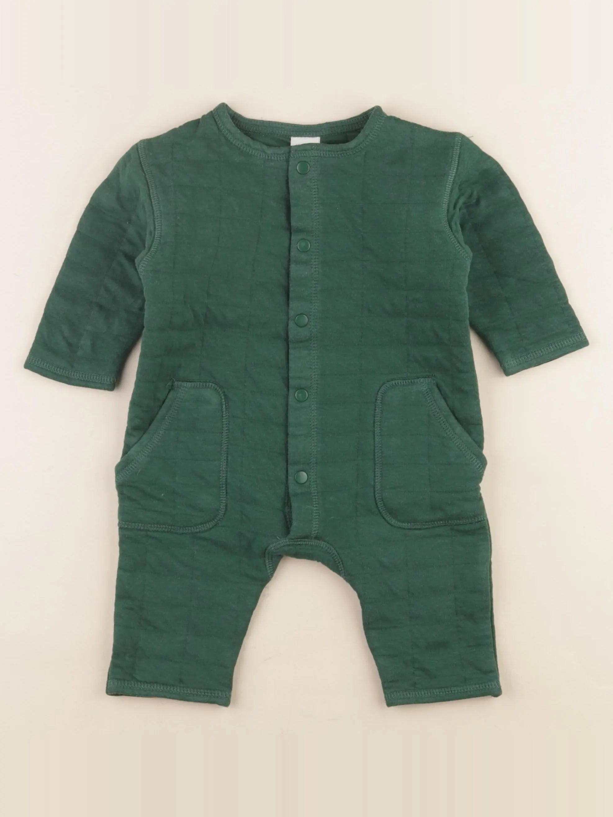 H&M - combinaison vert - 4/6 mois