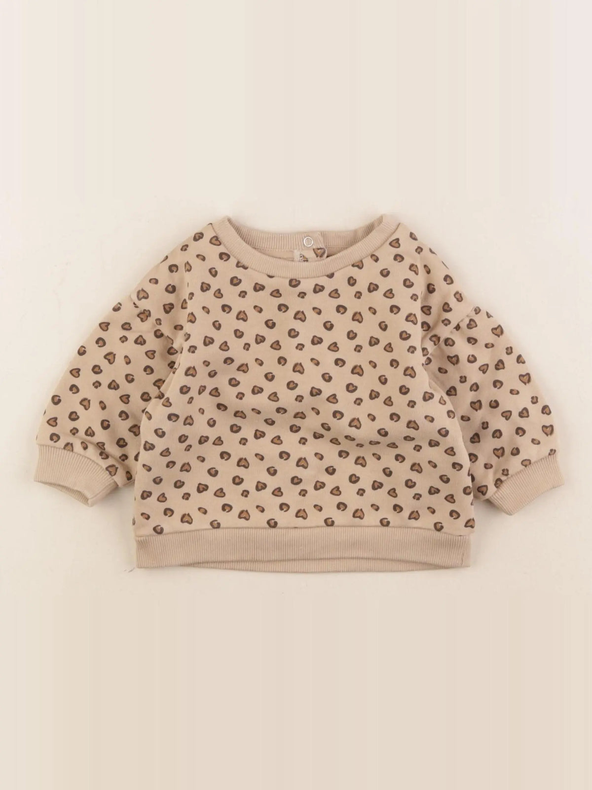 Vertbaudet - sweat marron - 6 mois