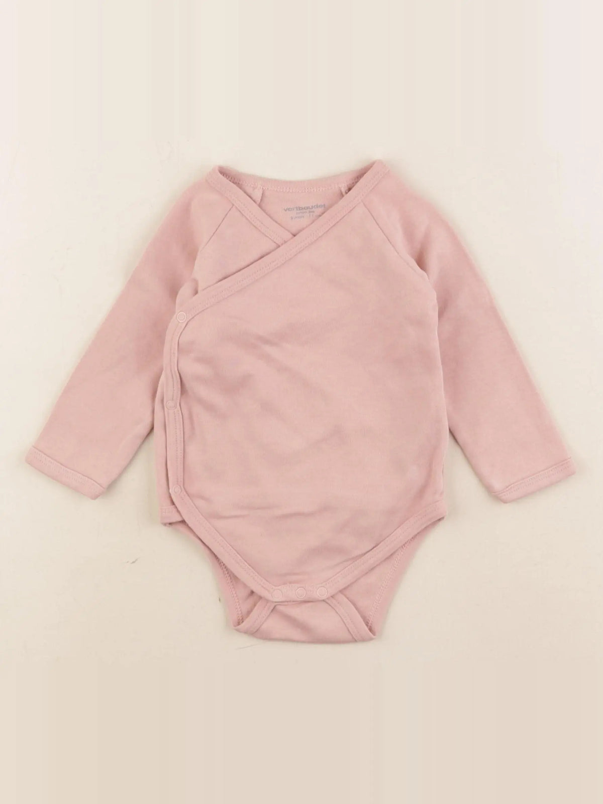 Vertbaudet - body rose - 9 mois