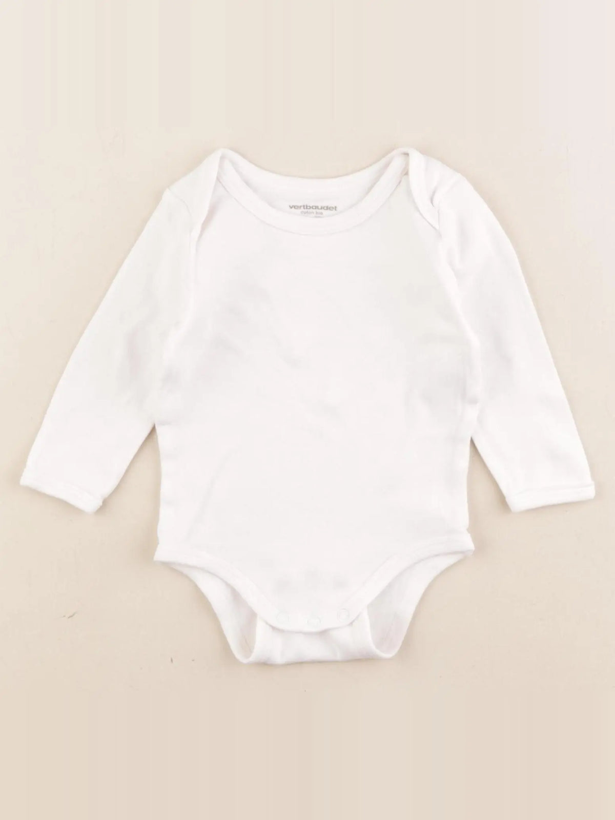 Vertbaudet - body blanc - 6 mois