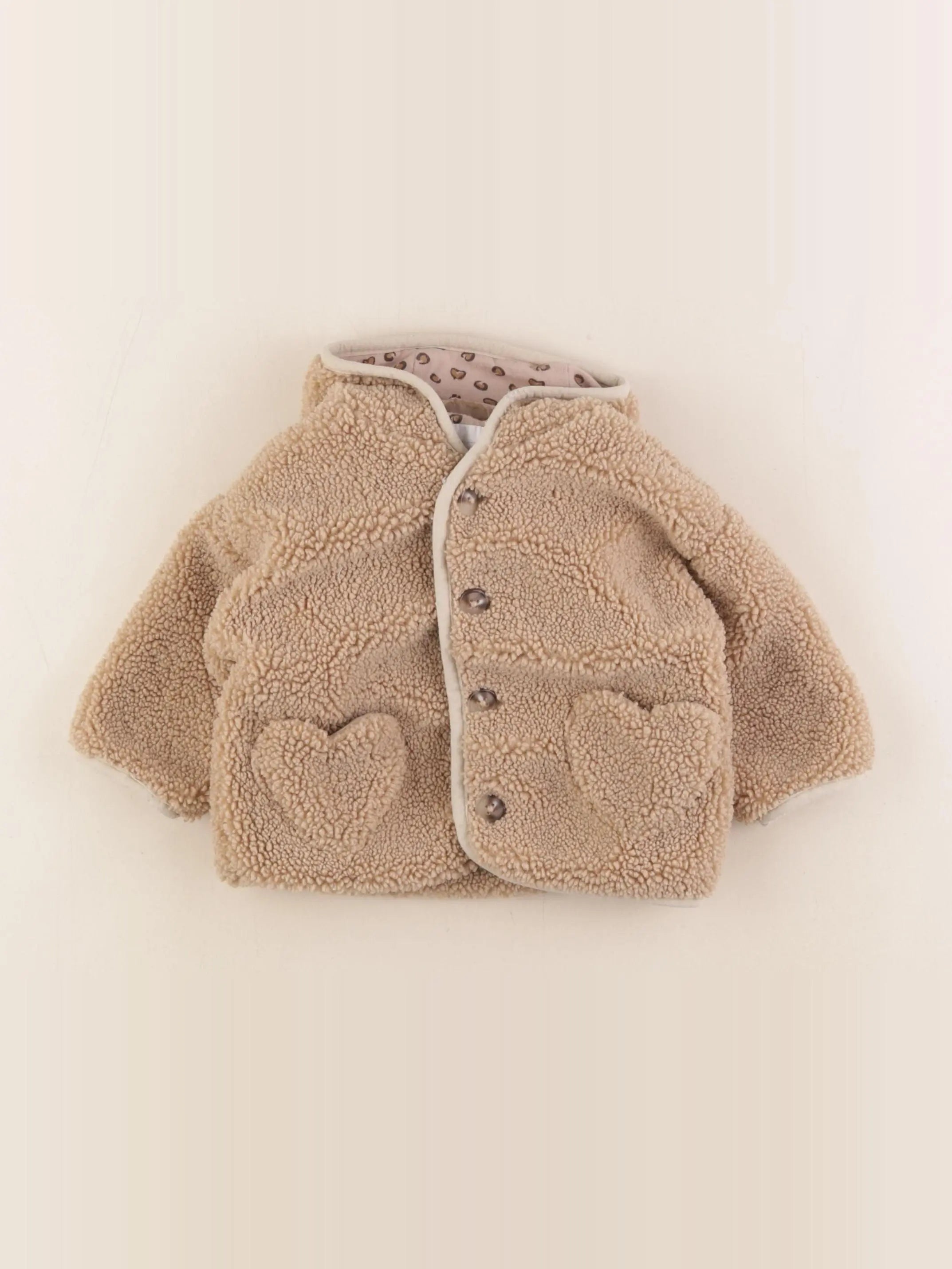 Vertbaudet - veste marron - 6 mois