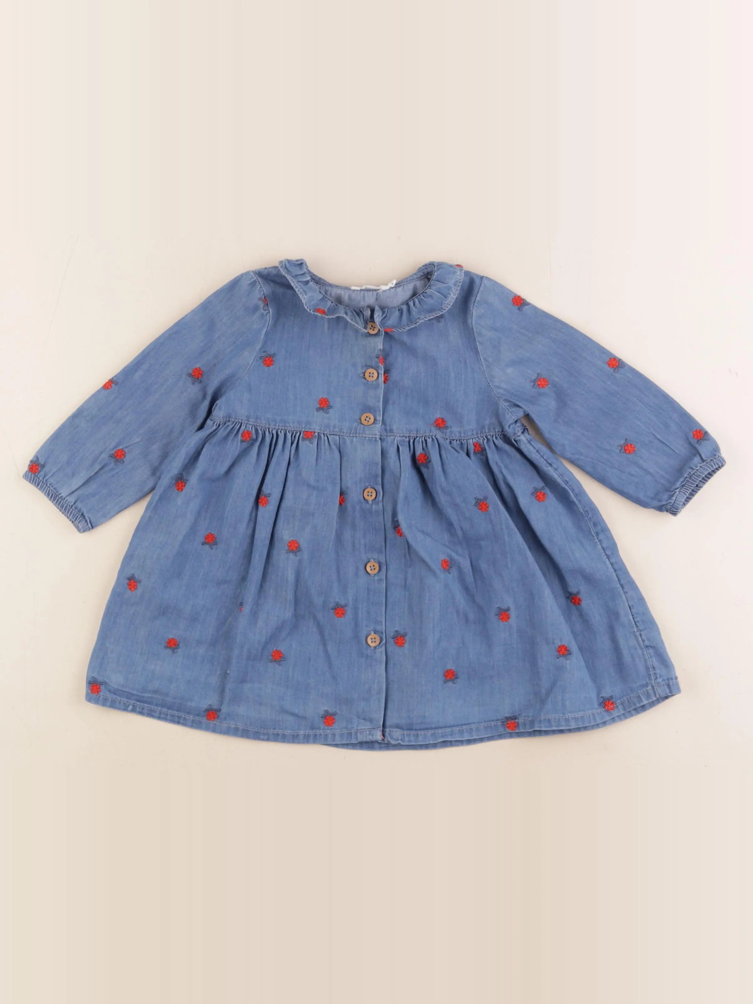 Boutchou - robe bleu - 9 mois