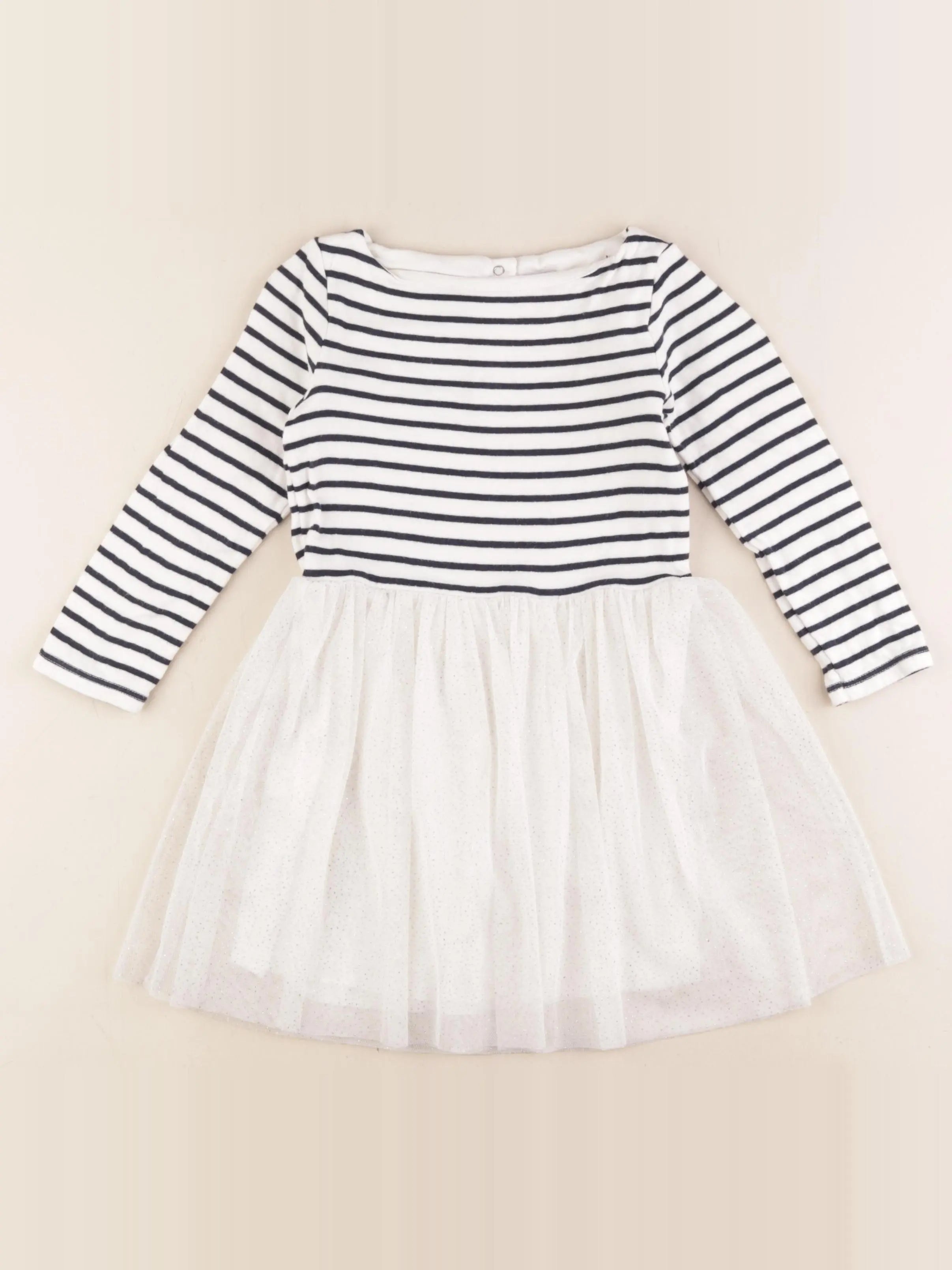 Petit Bateau - robe bleu - 4 ans