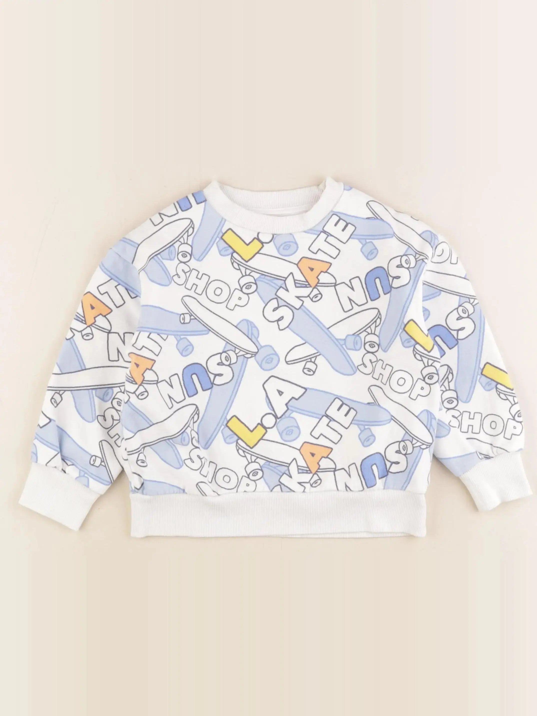 Vertbaudet - sweat multicolore - 4 ans