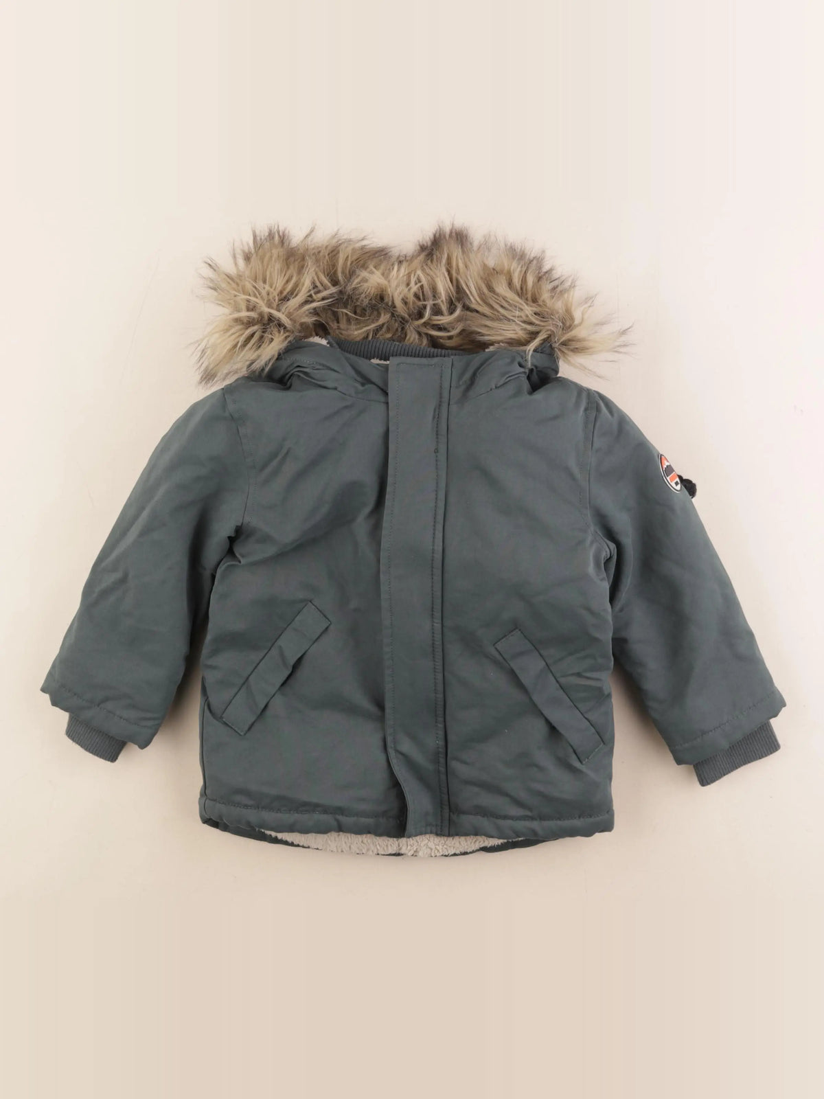 Vertbaudet - manteau vert - 3 ans