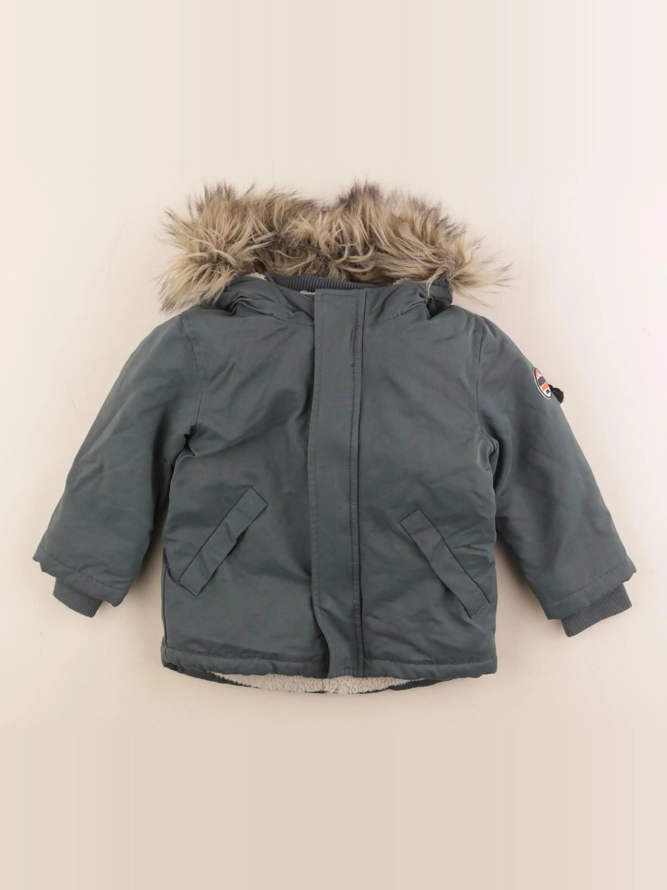 Vertbaudet - manteau vert - 3 ans