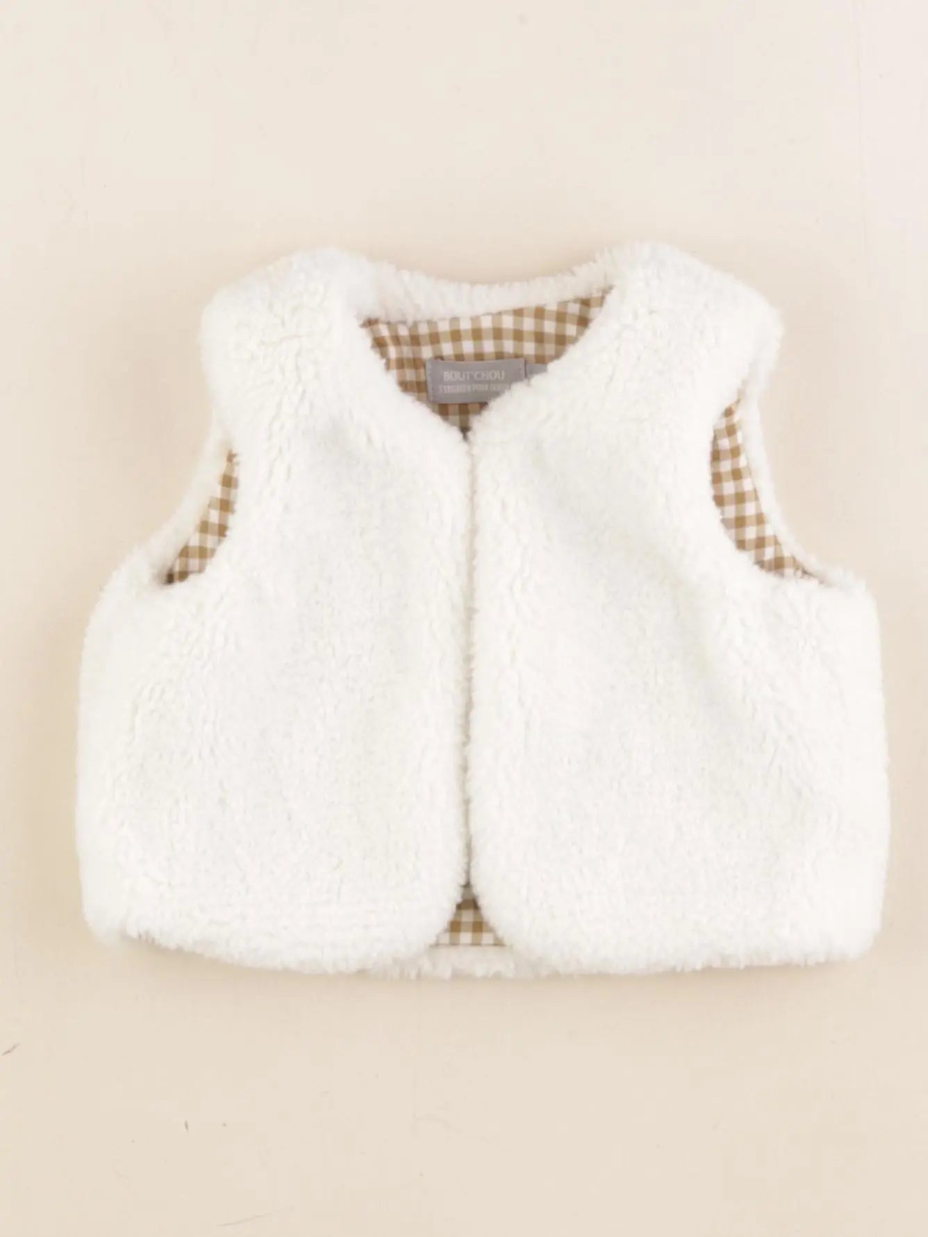 Boutchou - gilet blanc - 12 mois