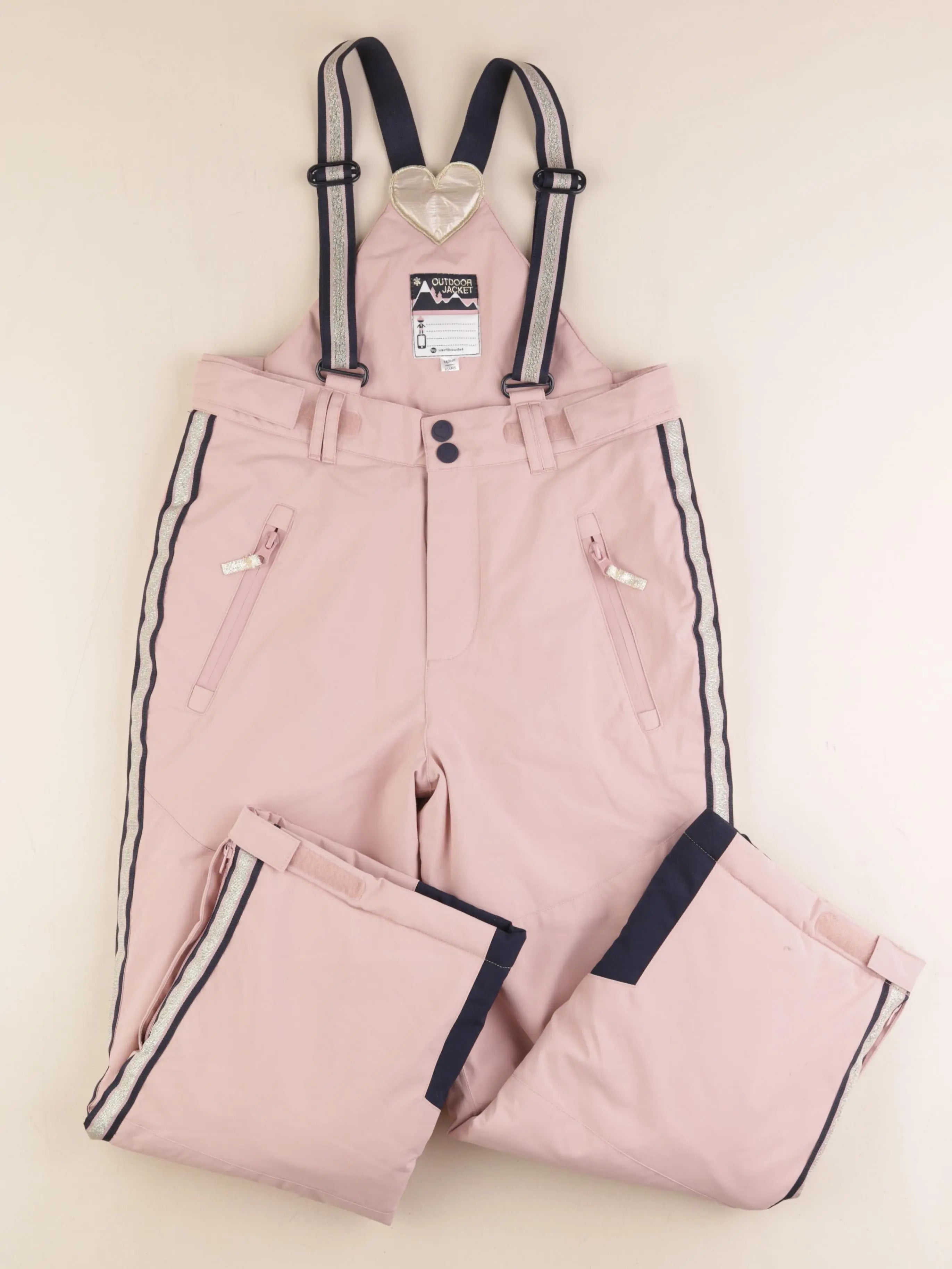 Vertbaudet - pantalon de ski rose - 10 ans