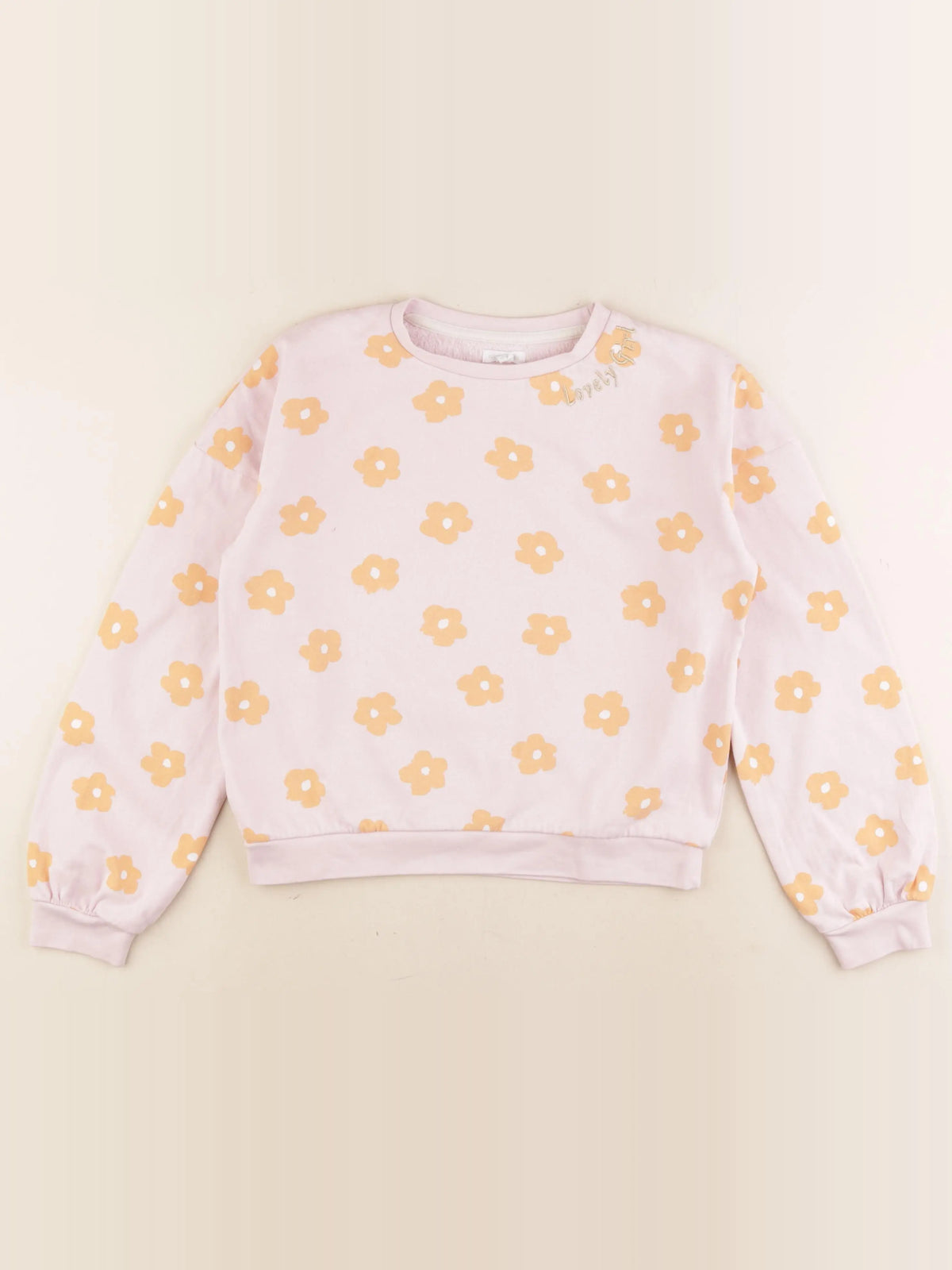 Vertbaudet - sweat rose - 10 ans