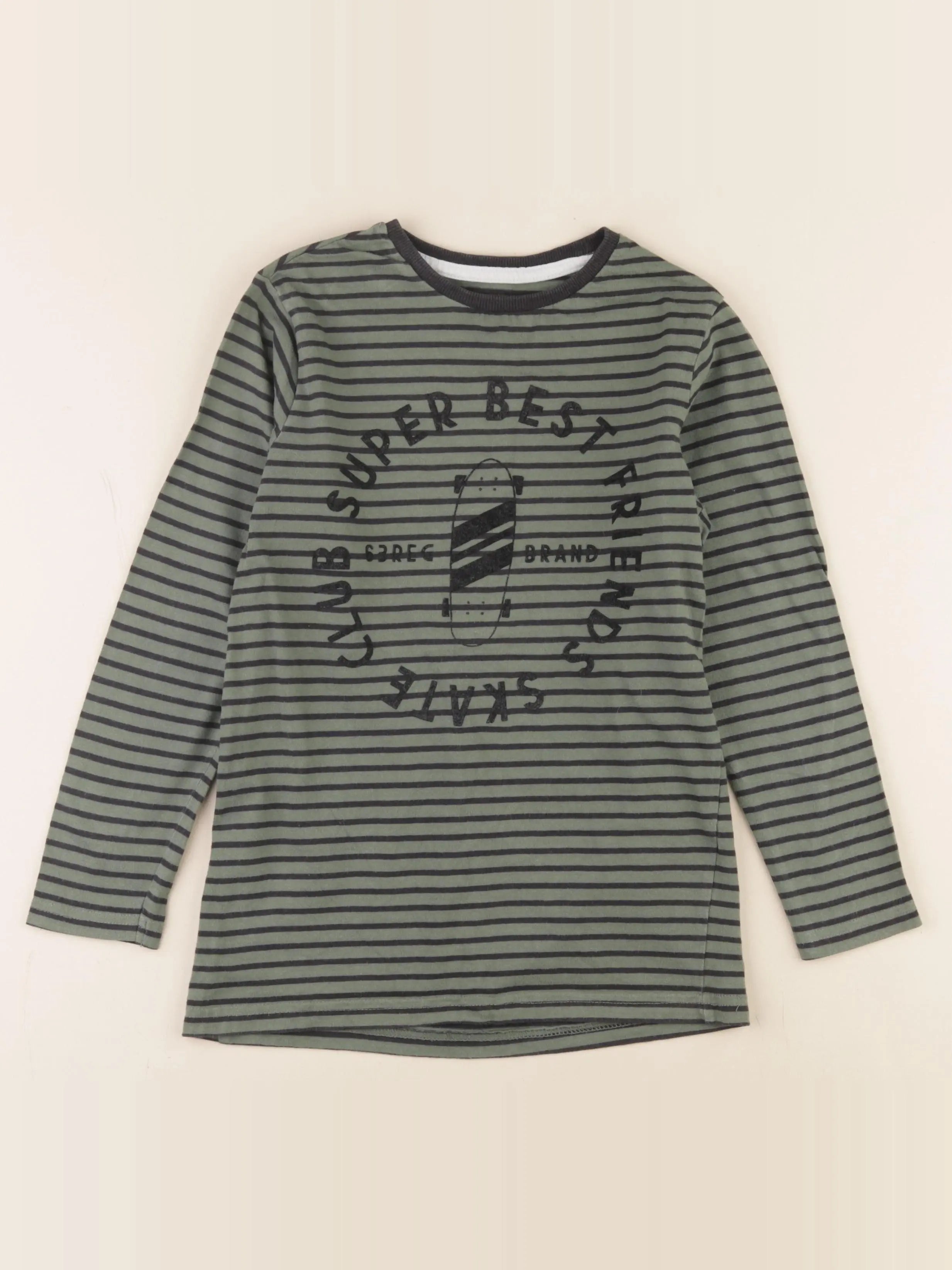 Vertbaudet - tee-shirt vert - 10 ans