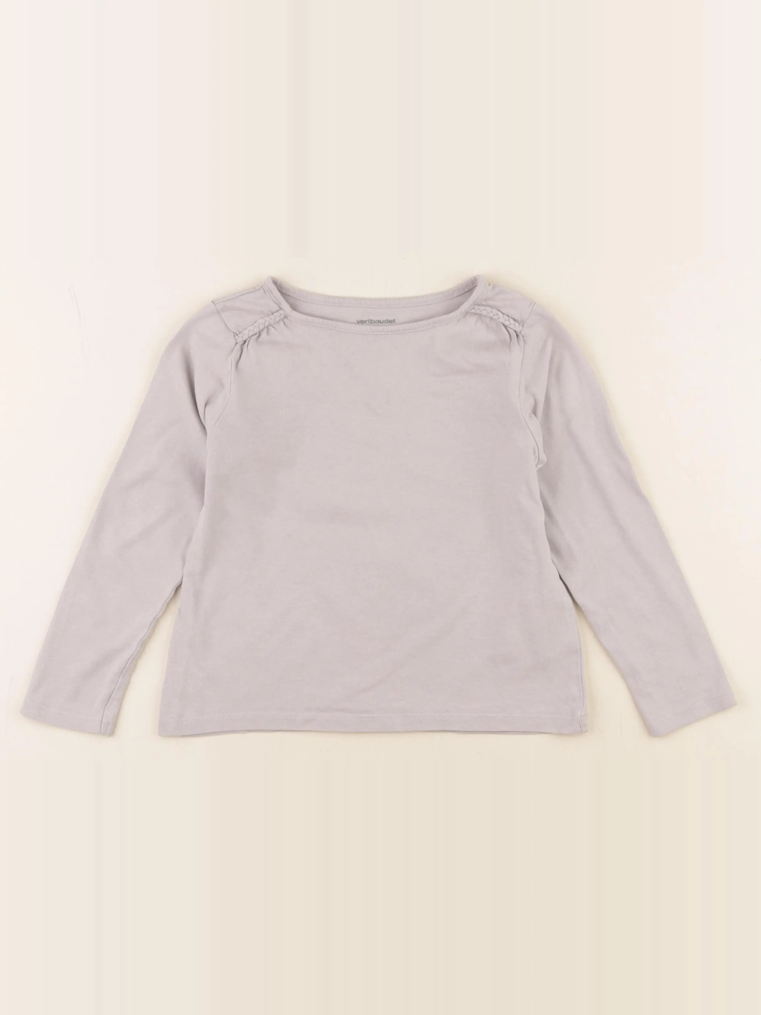 Vertbaudet - tee-shirt gris - 6 ans