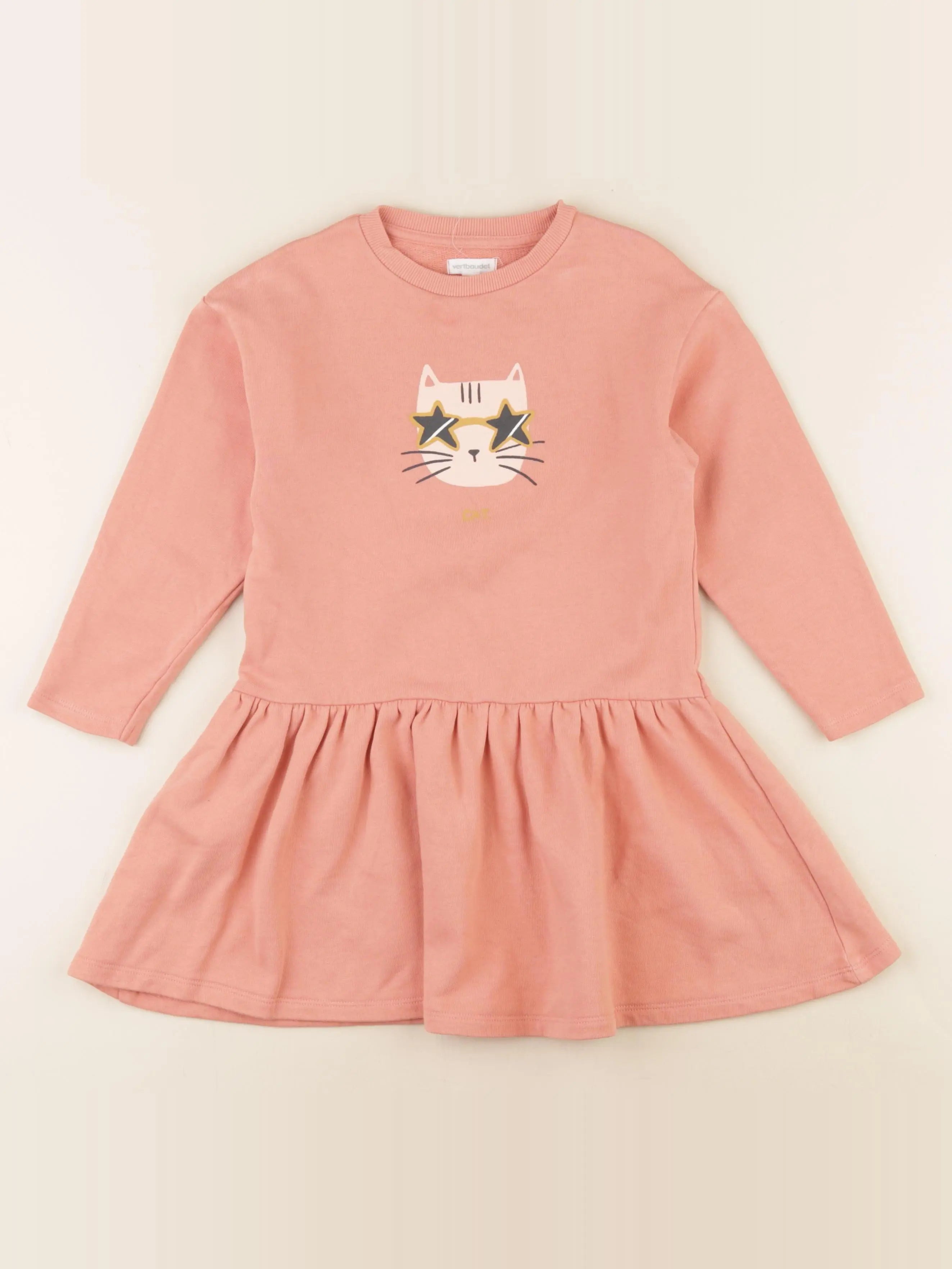 Vertbaudet - robe rose - 6 ans