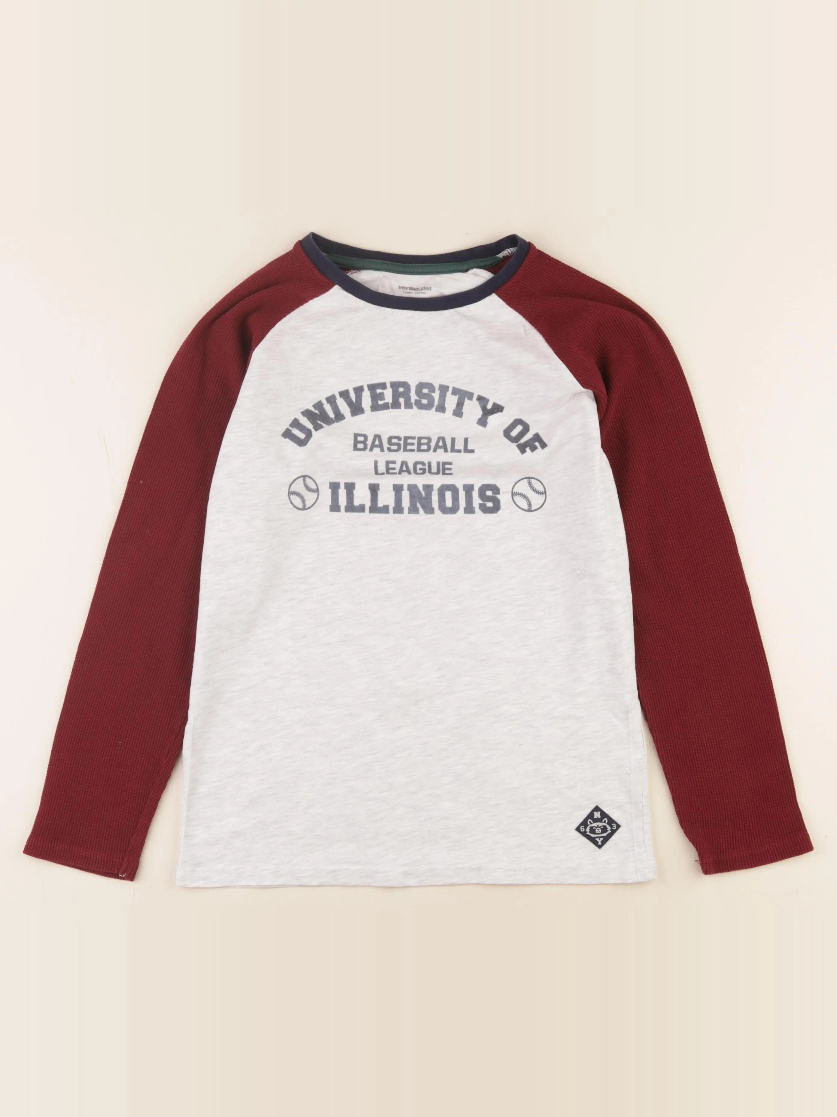Vertbaudet - tee-shirt gris - 12 ans