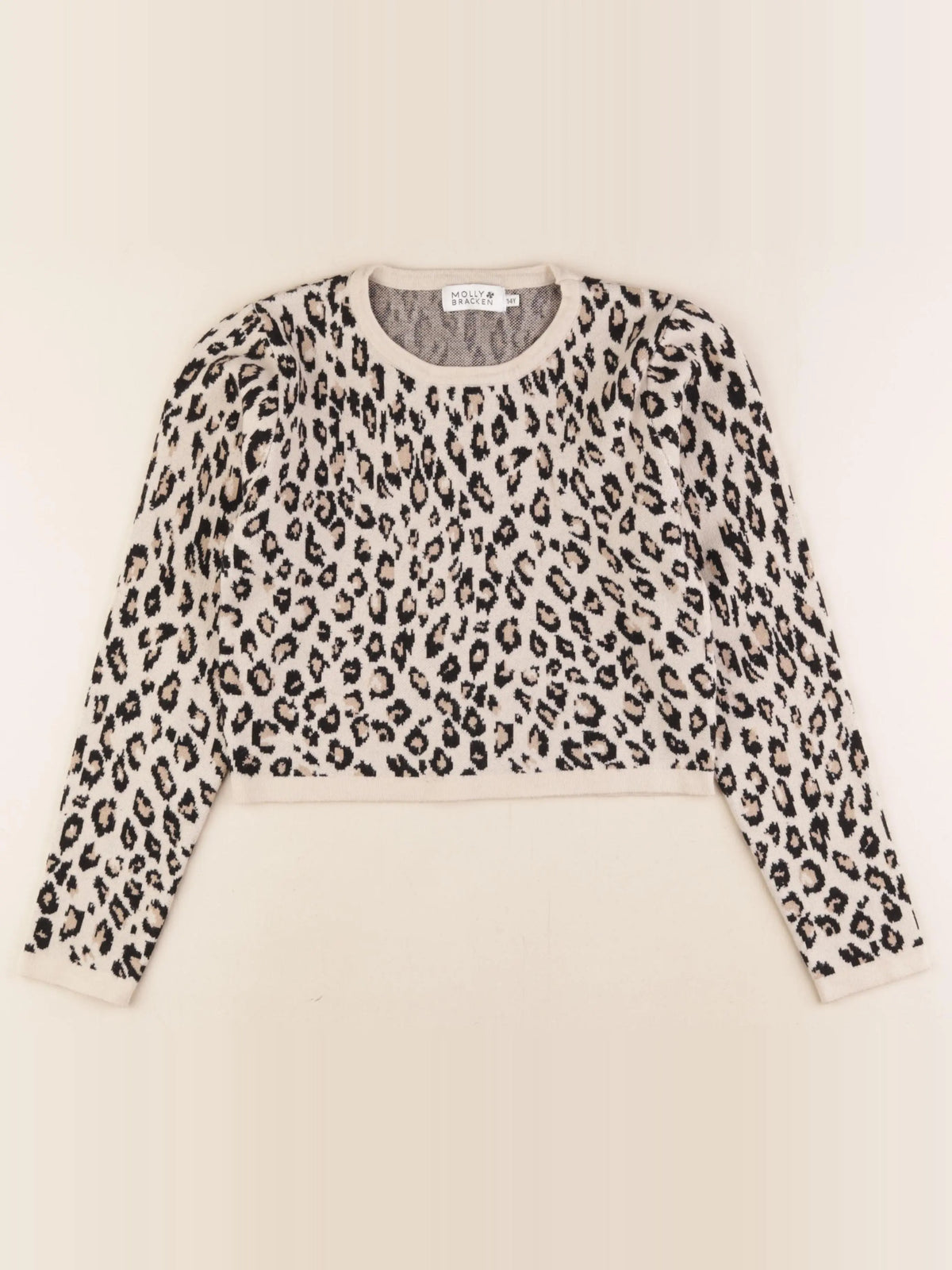 Molly Bracken - pull beige, noir - 14 ans