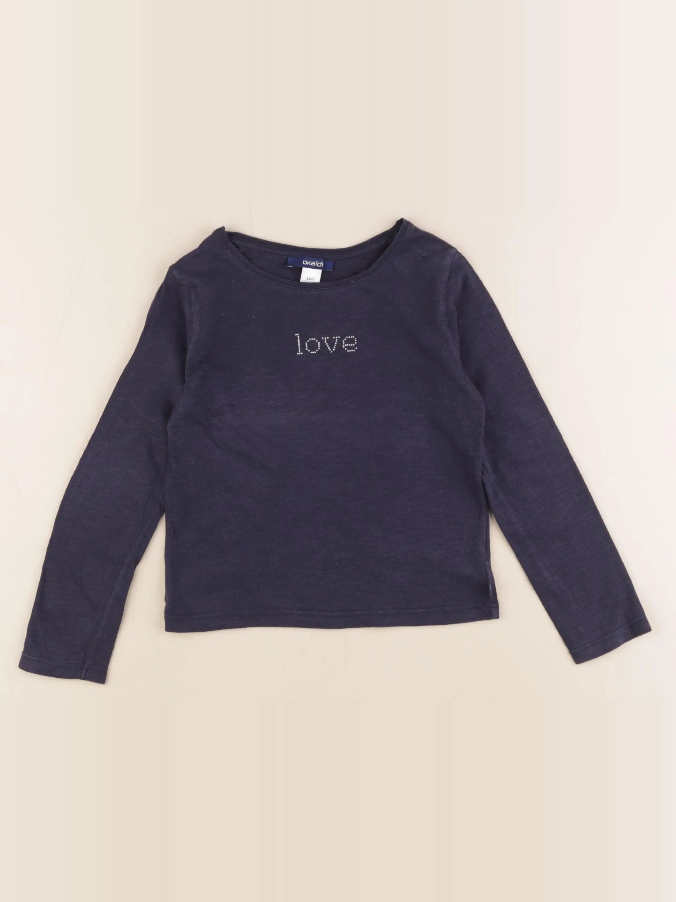 Okaidi - tee-shirt bleu - 3 ans