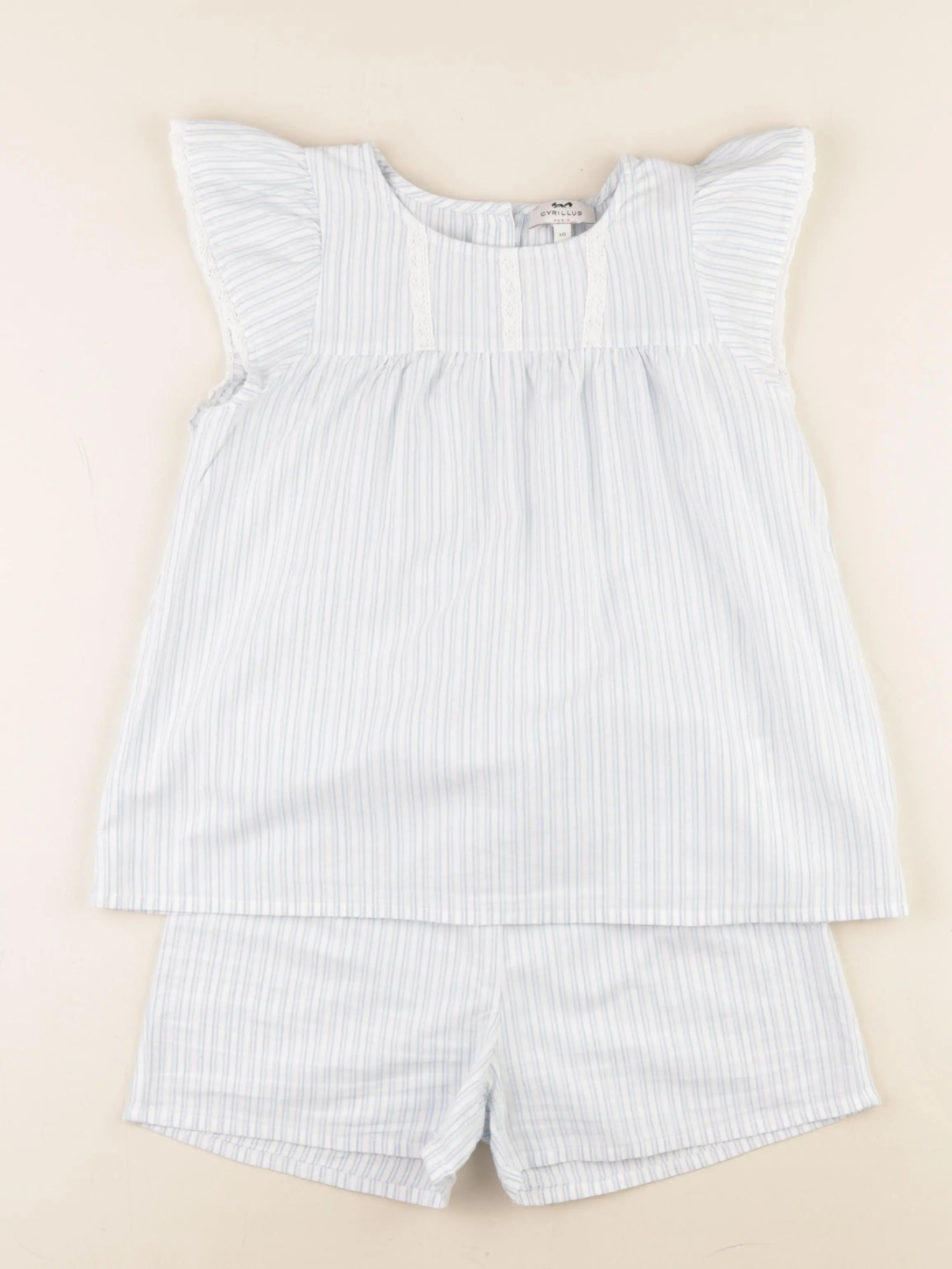 Cyrillus - pyjama coton bleu - 10 ans