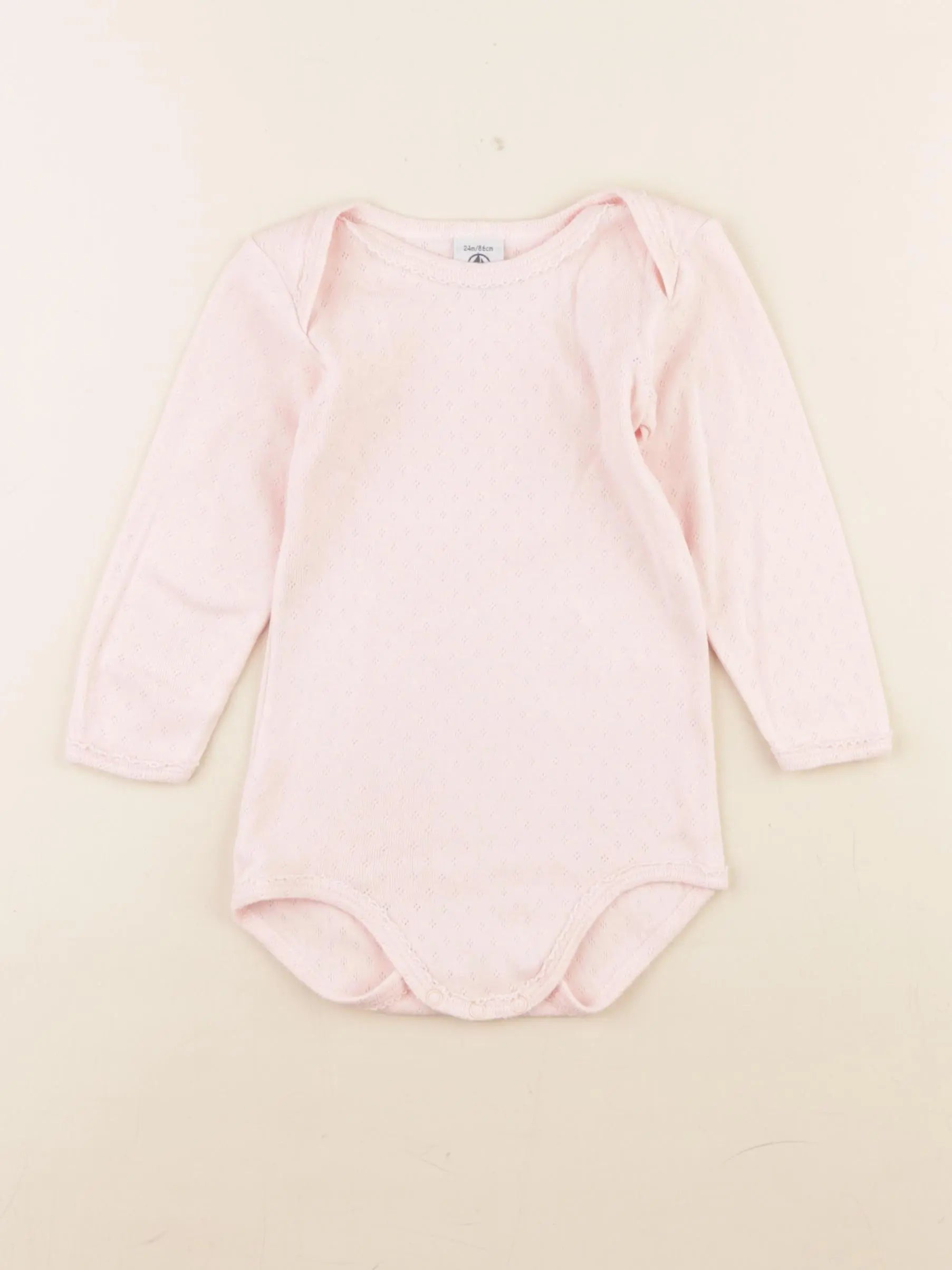 Petit Bateau - body rose - 24 mois
