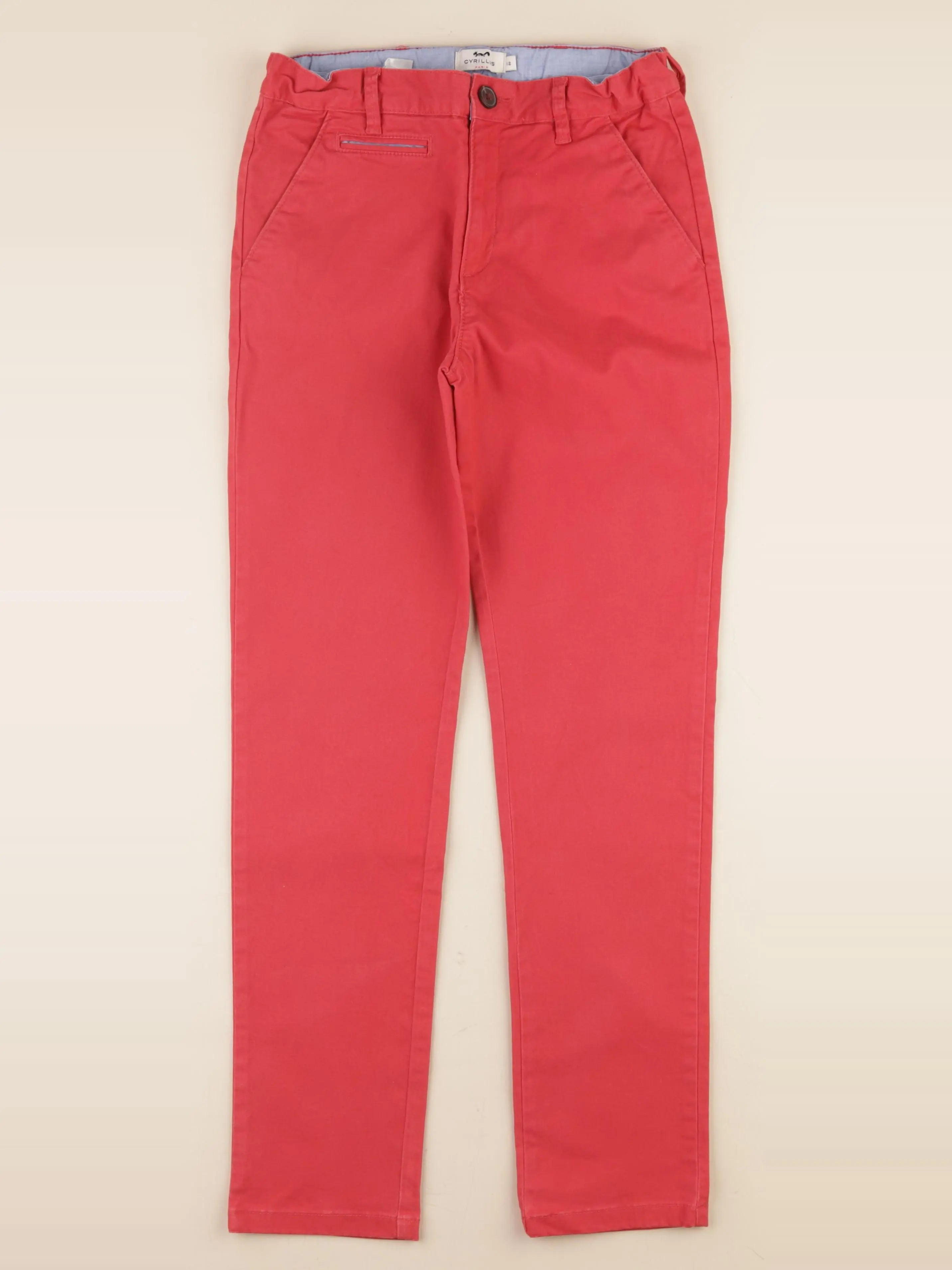 Cyrillus - pantalon rouge - 12 ans