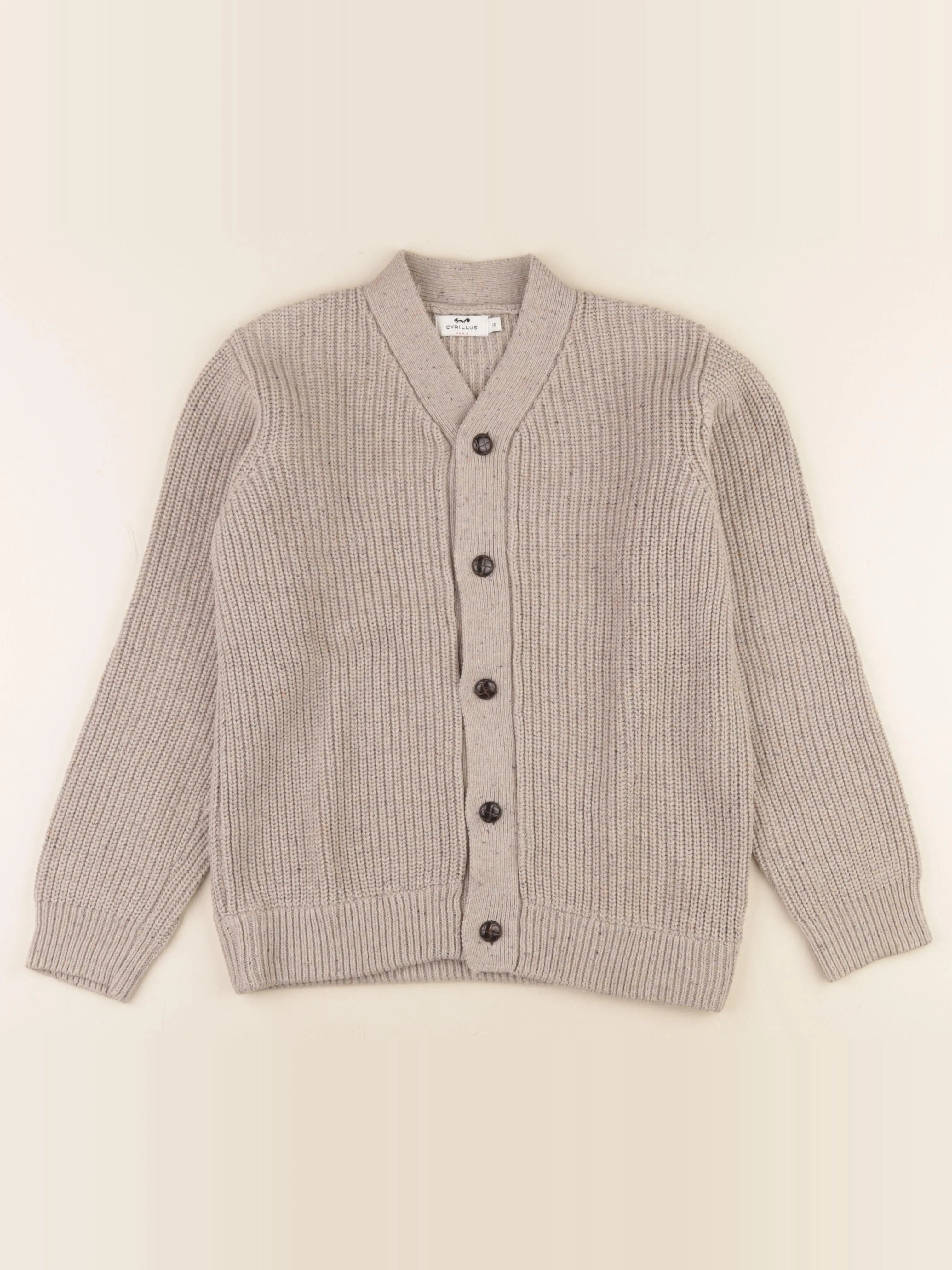 Cyrillus - gilet marron - 12 ans