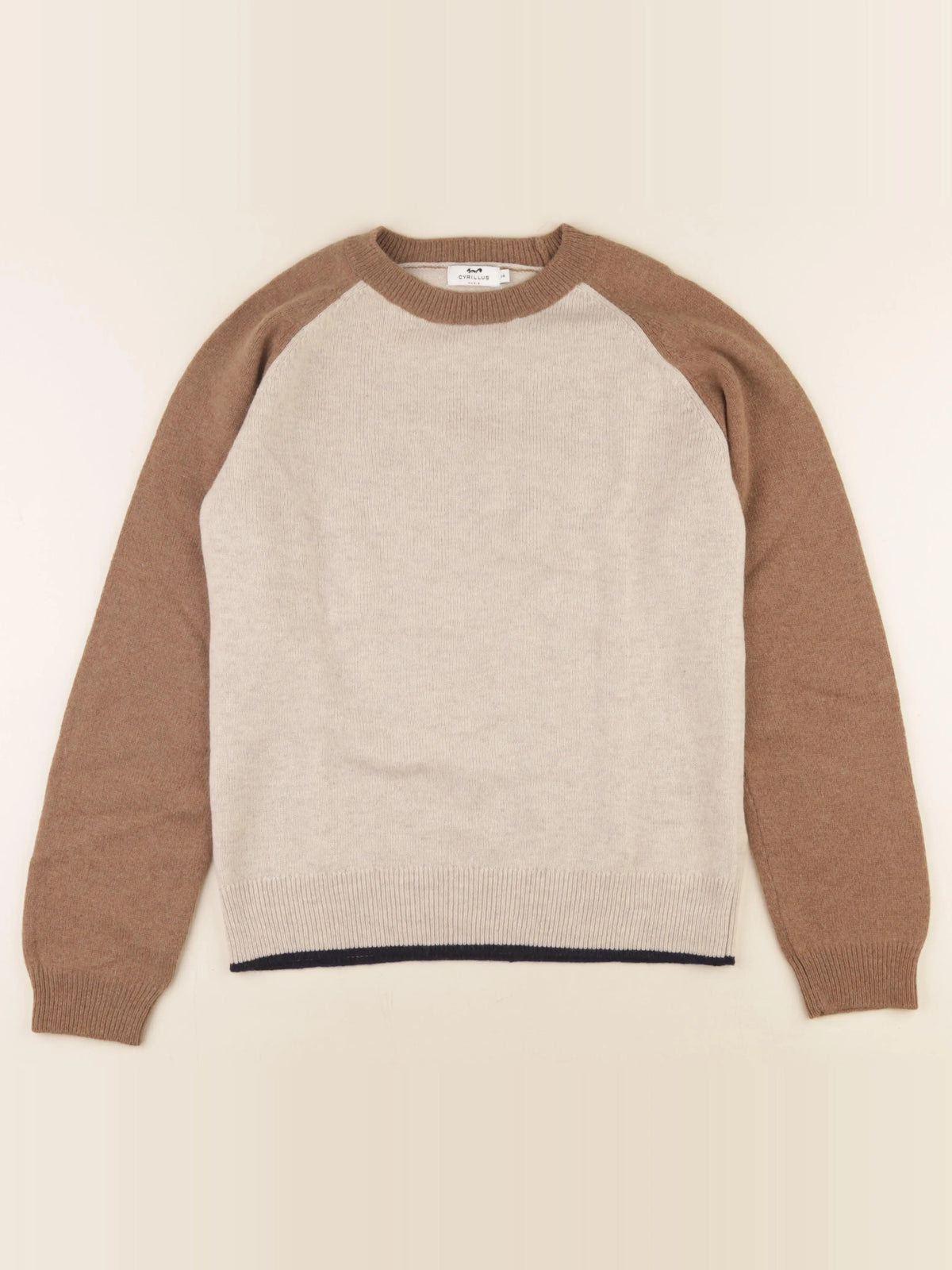 Cyrillus - pull marron - 12 ans