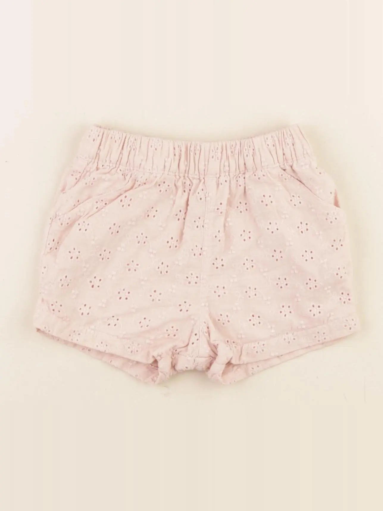 Petit Bateau - short doublé rose - 6 mois
