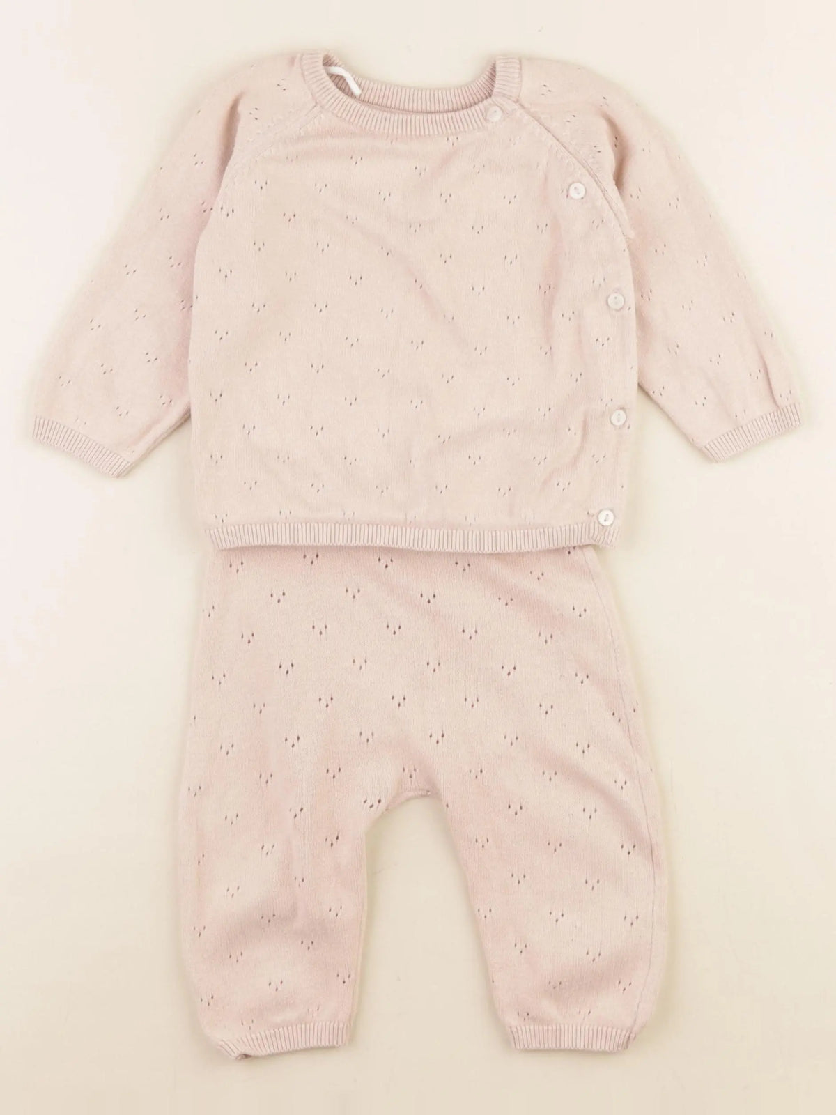 H&M - ensemble rose - 4/6 mois
