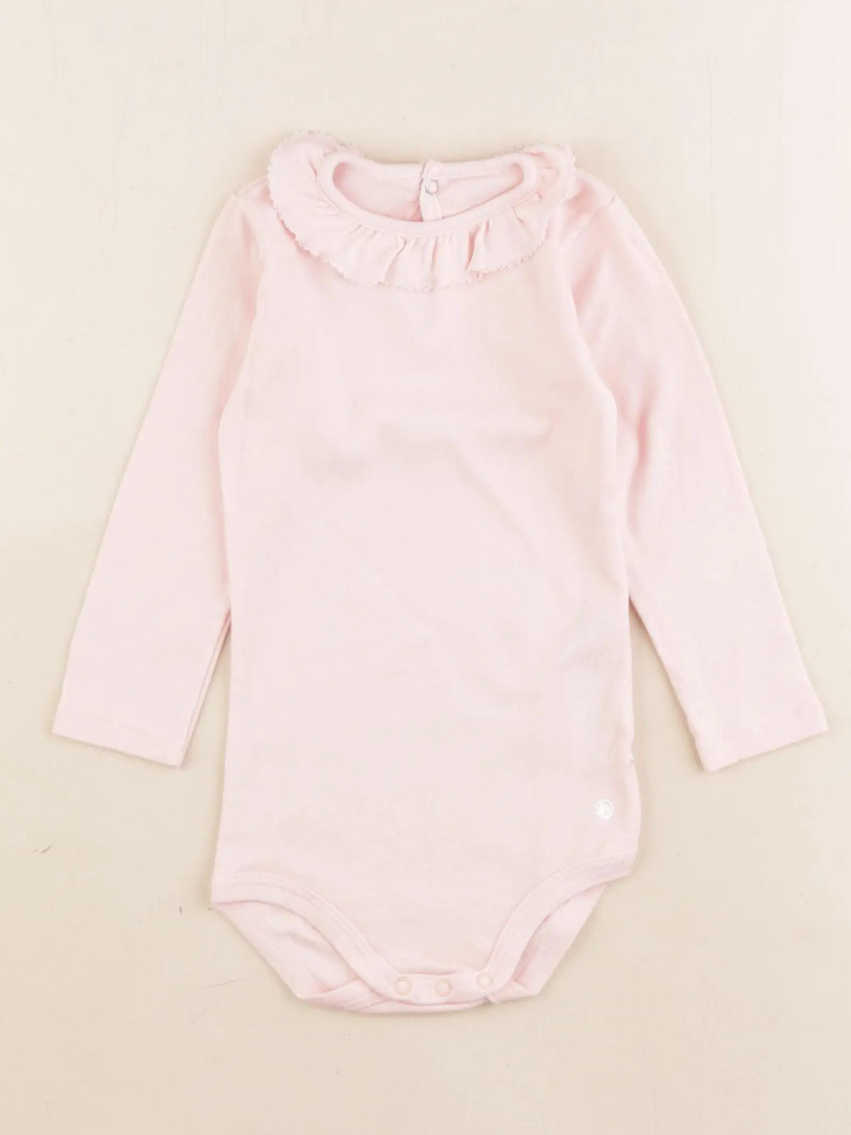 Petit Bateau - body à col rose - 18 mois