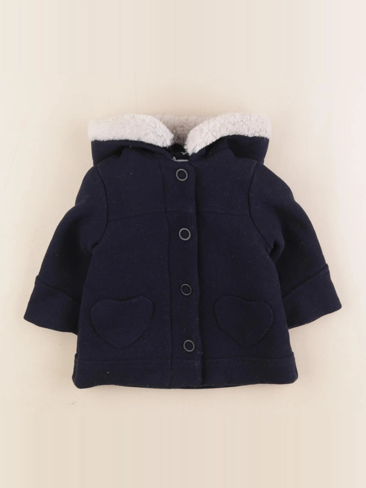 Vertbaudet - parka bleu - 9 mois