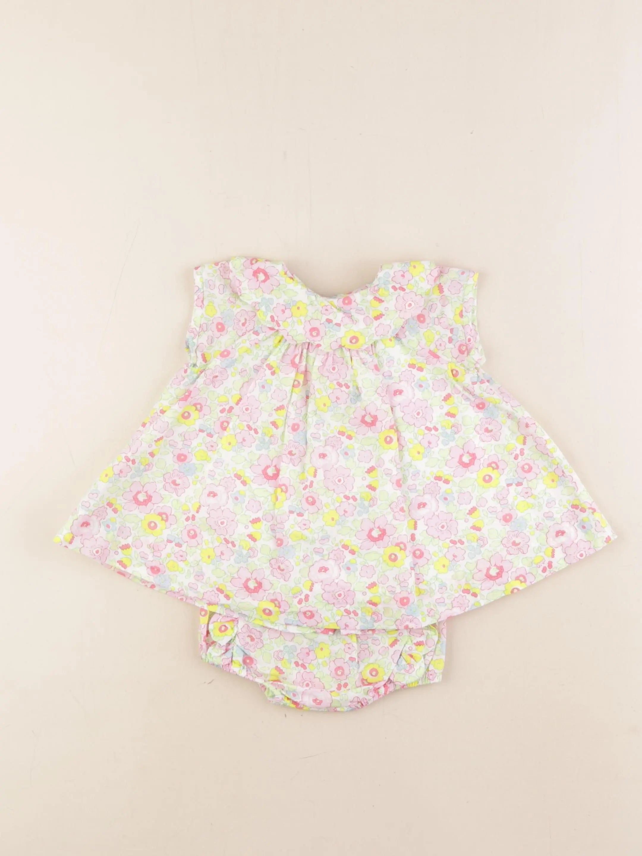 Jacadi - robe liberty vert, multicolore - 3 mois