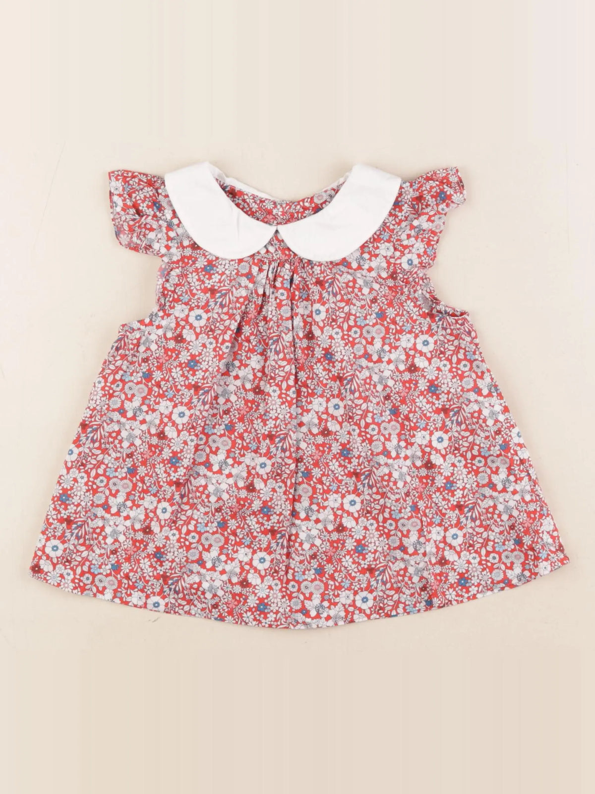 Jacadi - blouse liberty rouge - 36 mois