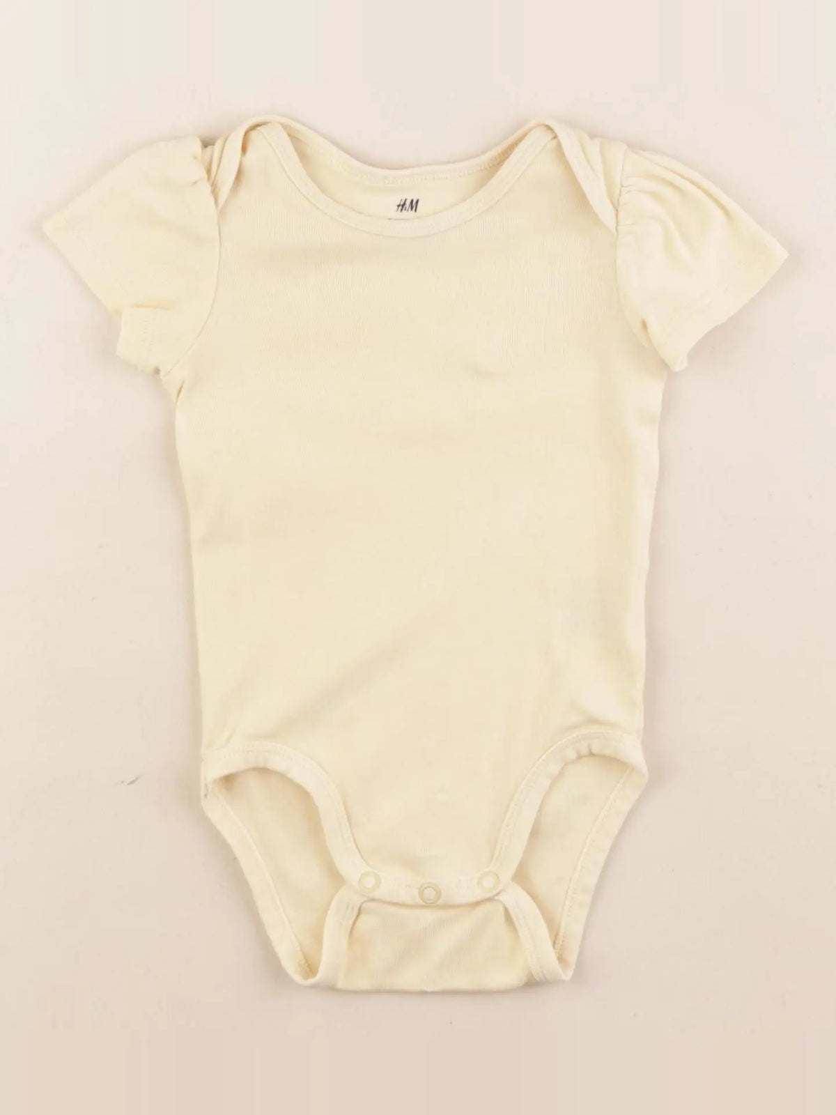 H&M - body jaune - 6 mois