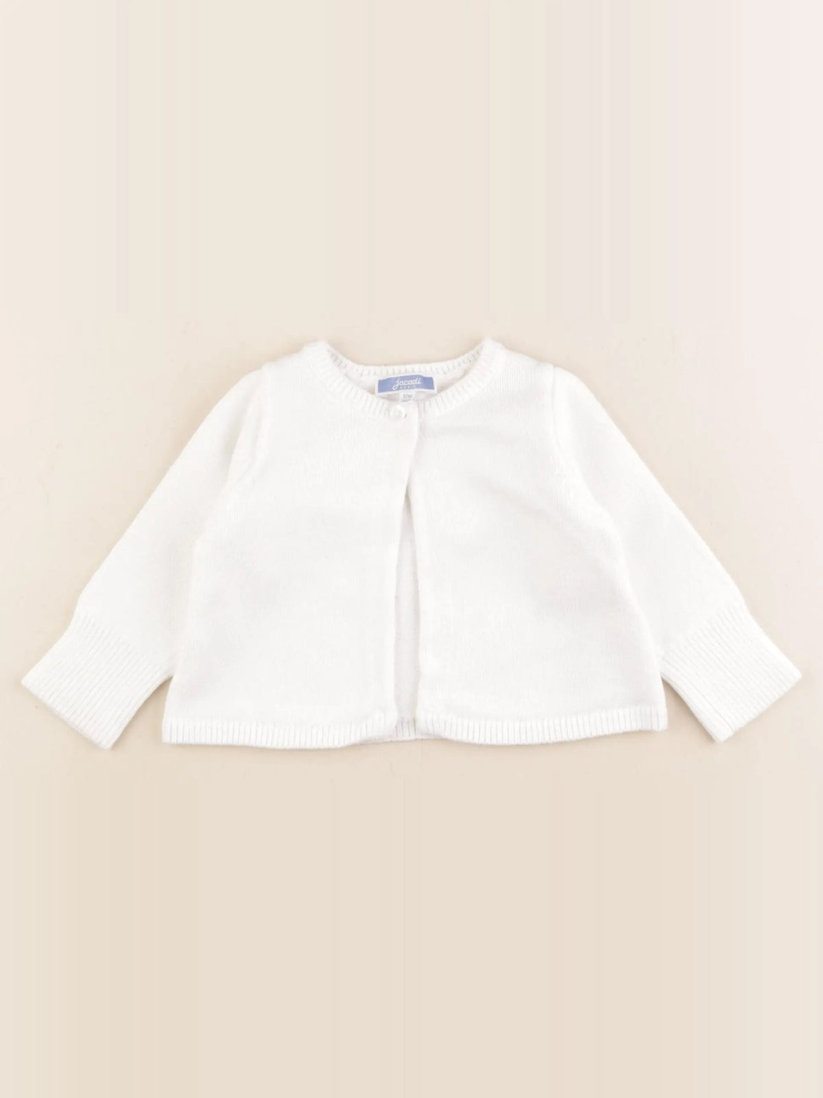 Jacadi - gilet blanc - 12 mois