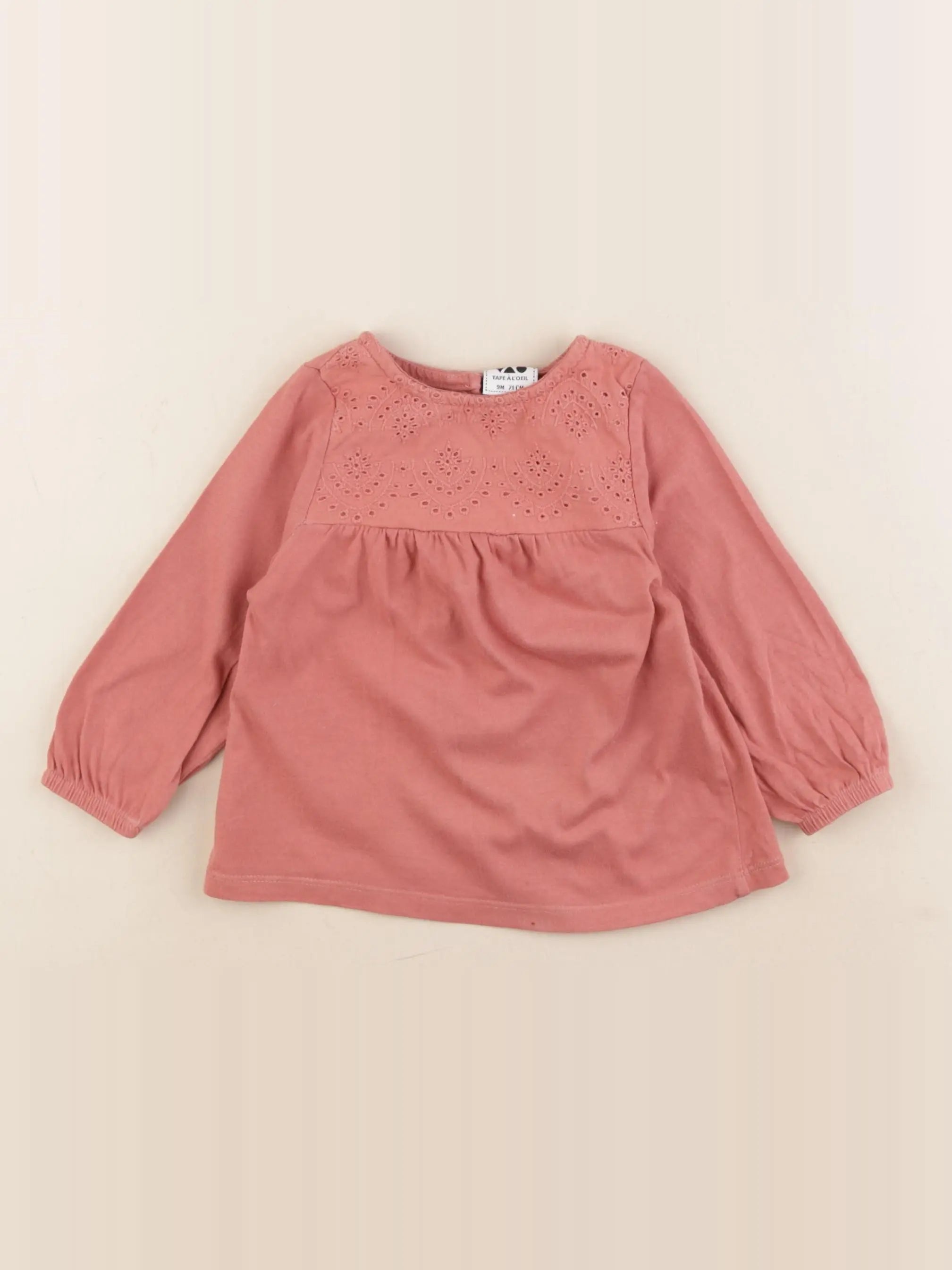 Tape à l'oeil - tee-shirt rose - 9 mois